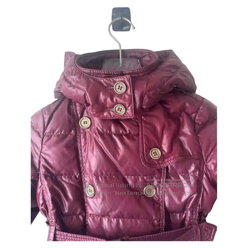 Burberry Burberry Burgundy Long Puffer Coat for Women. Size S / US 4 / IT 40 - 5 Thumbnail