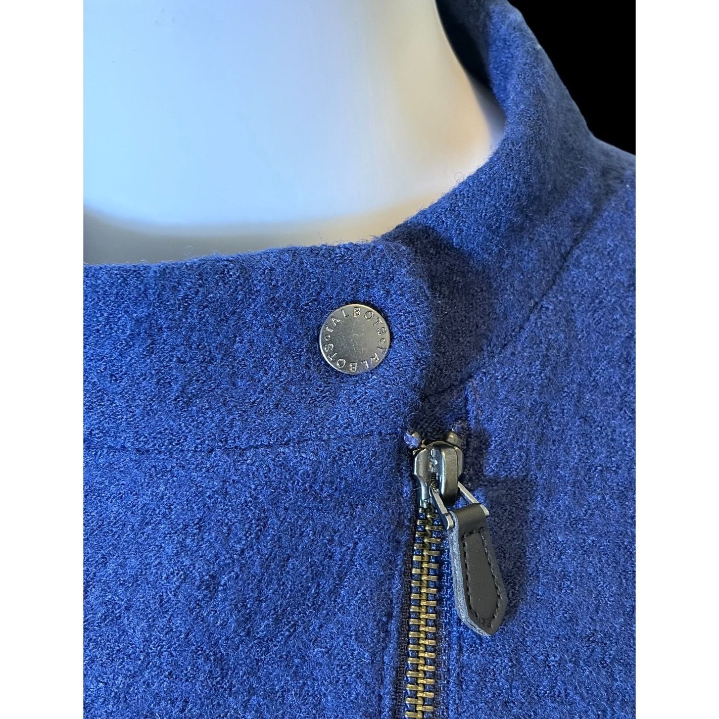 Talbots Talbots Coat Jacket Navy Blue Wool Blend Full Zip Pockets Size M / US 6-8 / IT 42-44 - 7 Thumbnail