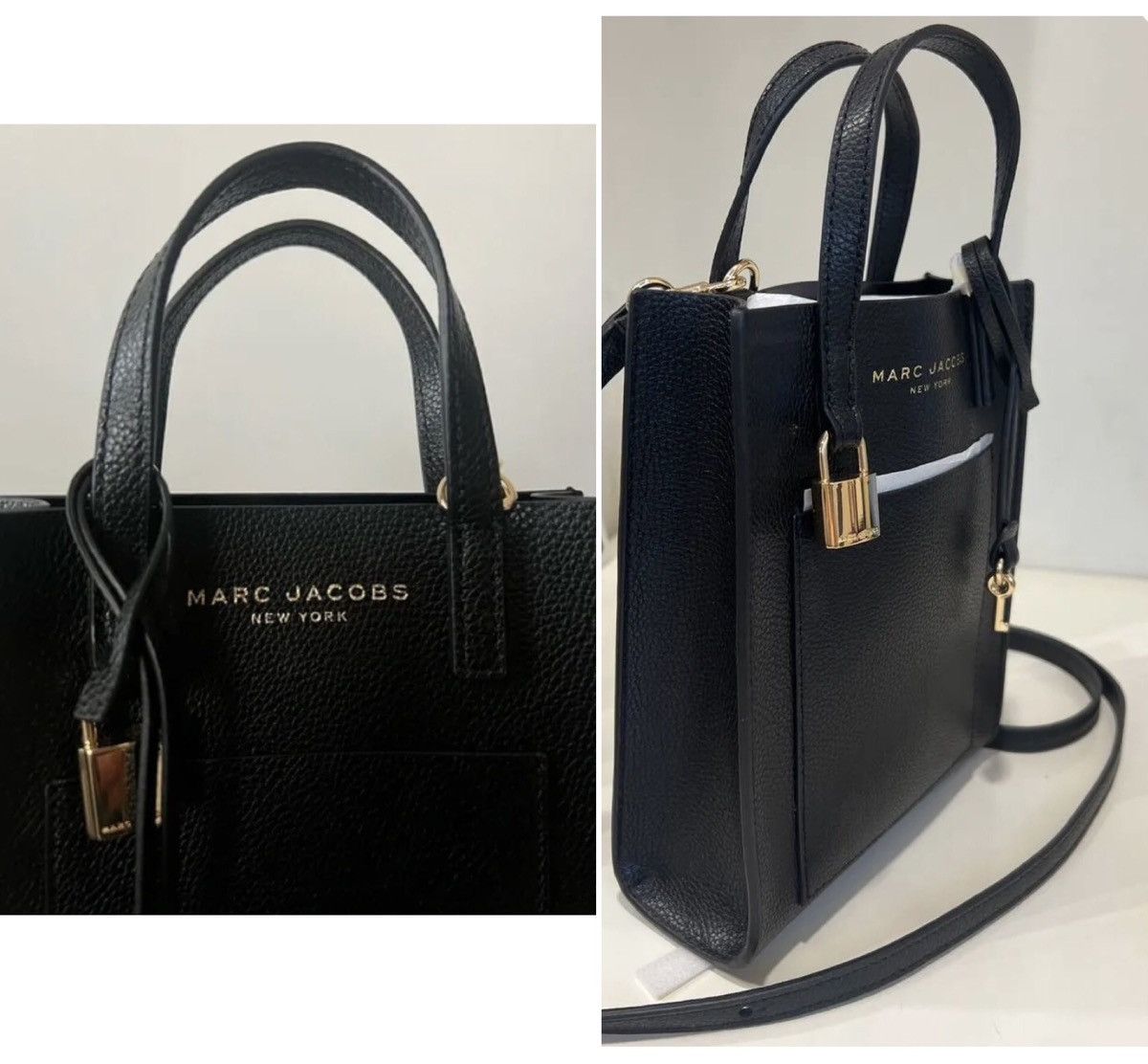 Marc Jacobs Marc Jacobs black leather small tote Size ONE SIZE - 15 Thumbnail