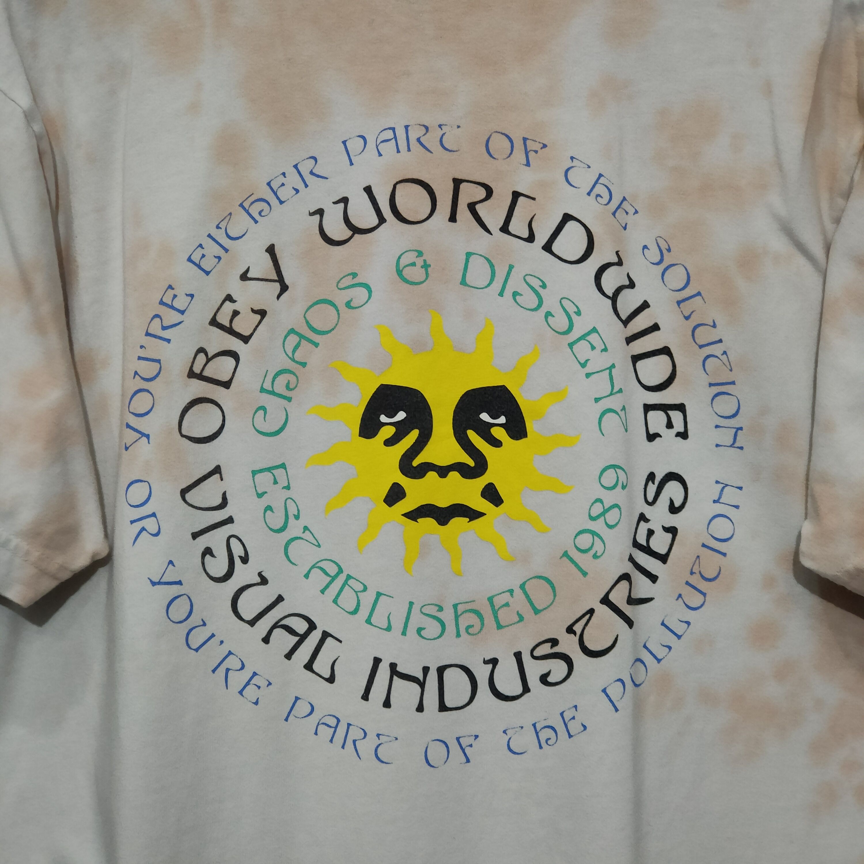 Obey × Vintage 🔥Obey Organic Tie Dye S Short Sleeve T-Shirts Size US S / EU 44-46 / 1 - 7 Thumbnail