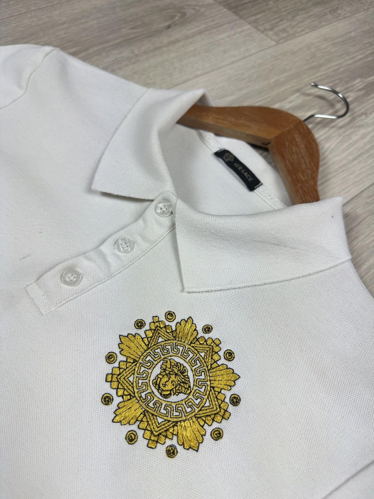 Versace Vintage VERSACE Used Polos Short Sleeves Size L / US 10 / IT 46 - 4 Thumbnail