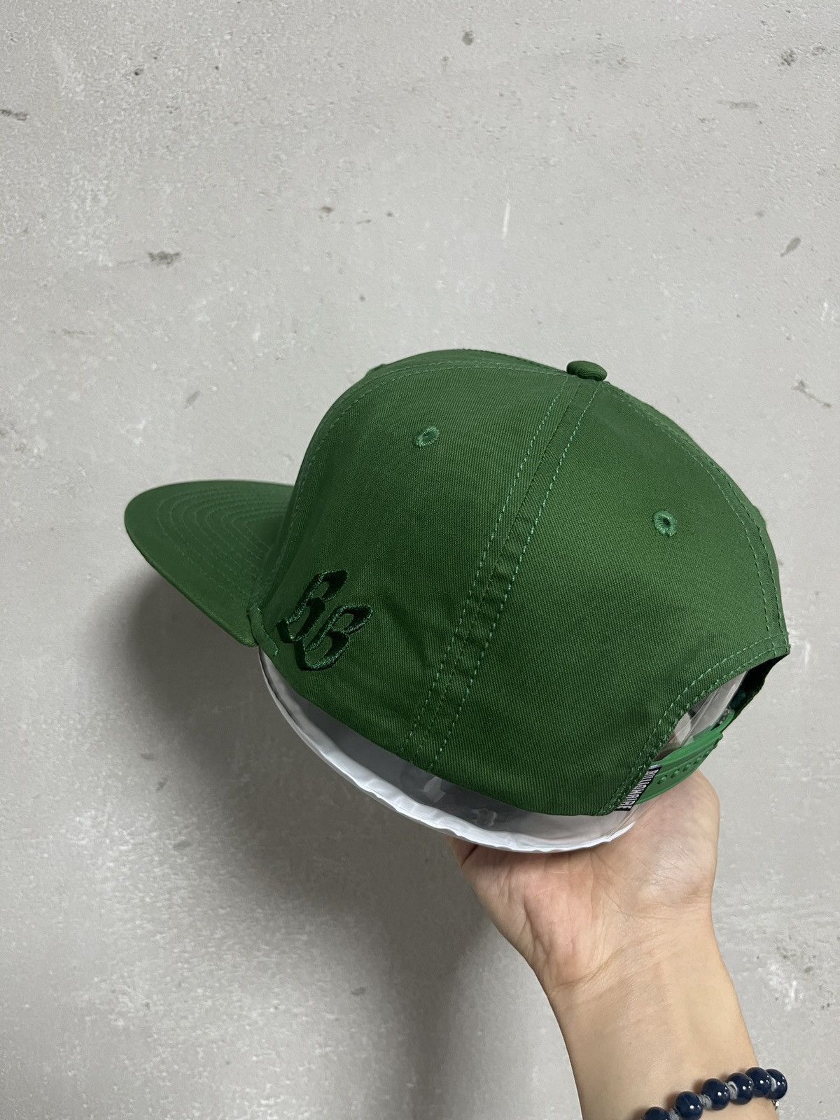 Billionaire Boys Club × Pharrell Billionaire Boys Club BBC Green Helmet Track Snapback Hats Size ONE SIZE - 6 Thumbnail