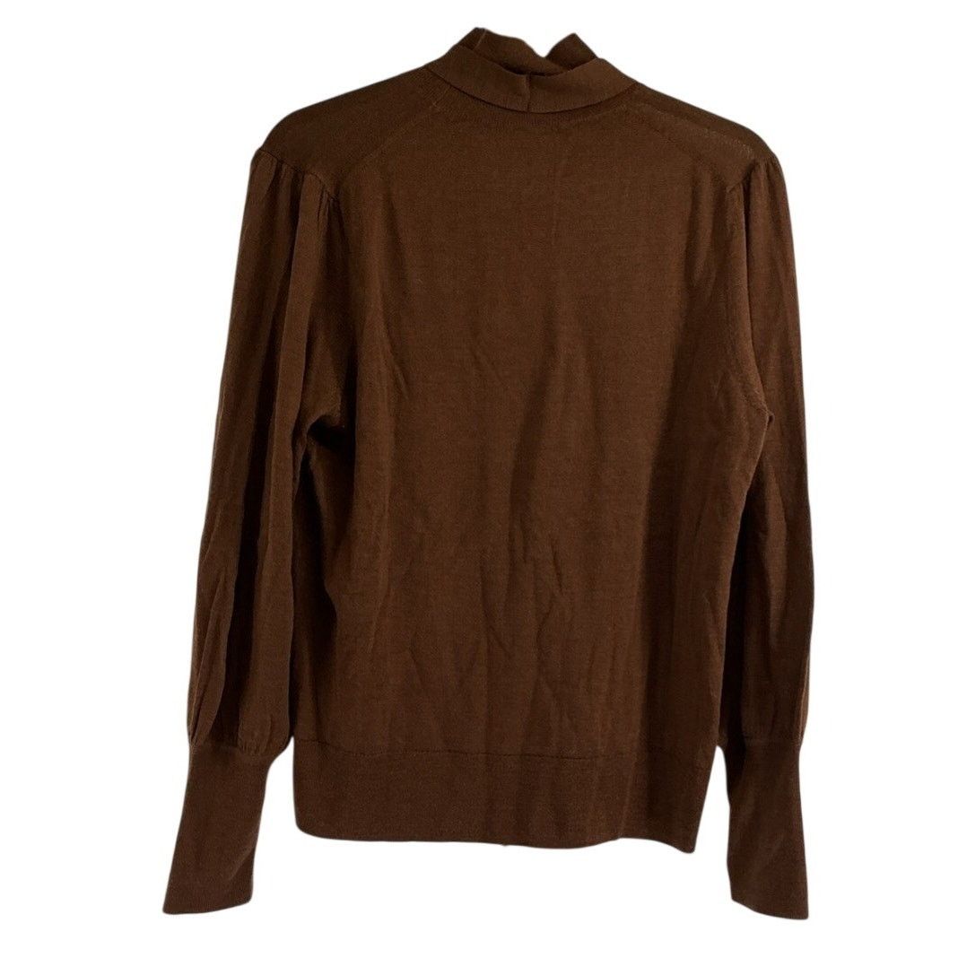 J.Crew J Crew Brown Sweater Womens Medium 100% Merino Wool Size L / US 10 / IT 46 - 4 Thumbnail