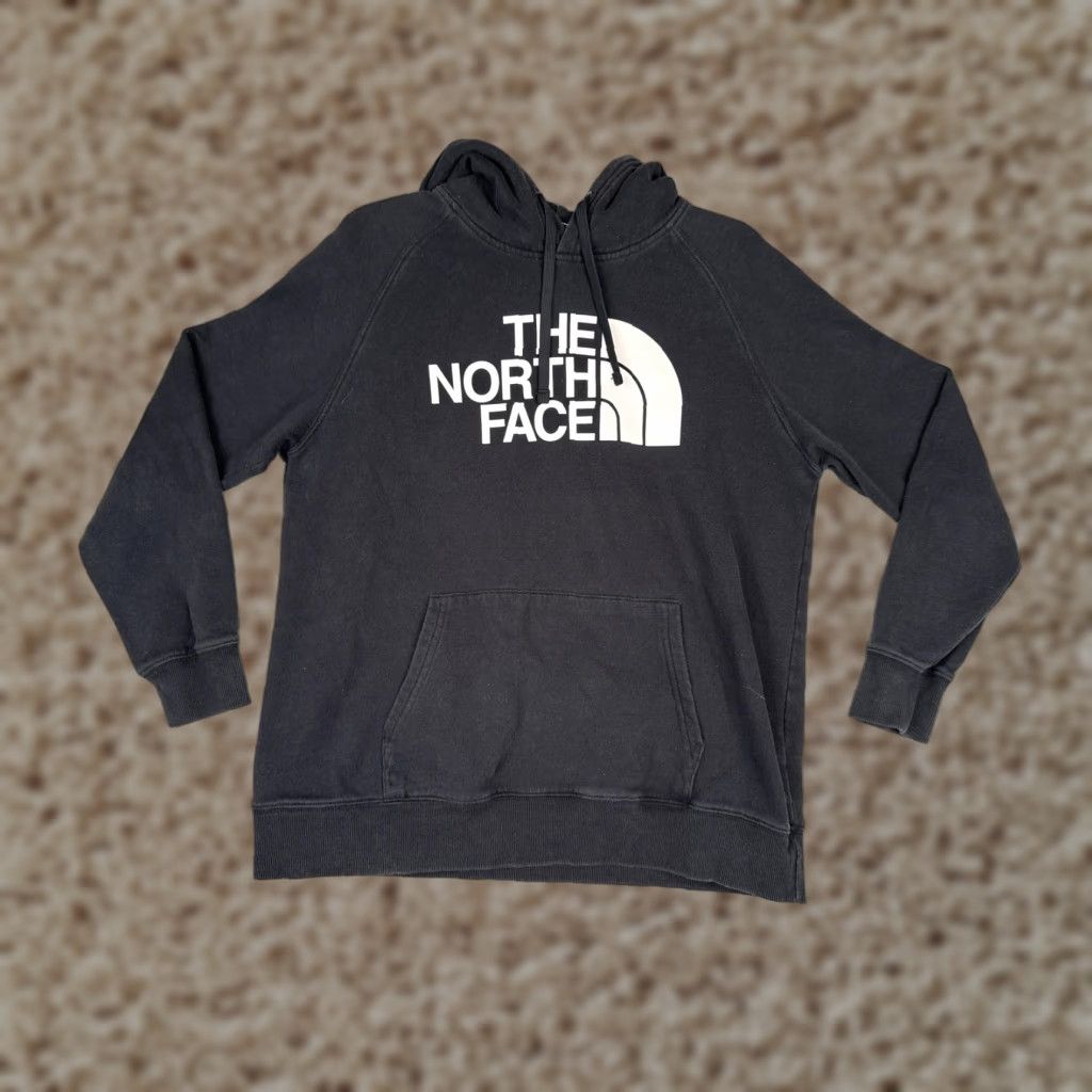 The North Face The North Face Hoodie Womens Large Black Pullover Half Dome Logo Sweatshirt Shirt Size L / US 10 / IT 46 - 1 Thumbnail
