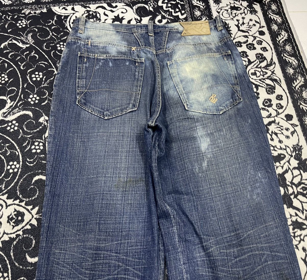 Rocawear 2000s ROCAWEAR BAGGY JEANS ACID SPLASH DESIGN Size US 36 / EU 52 - 17 Thumbnail