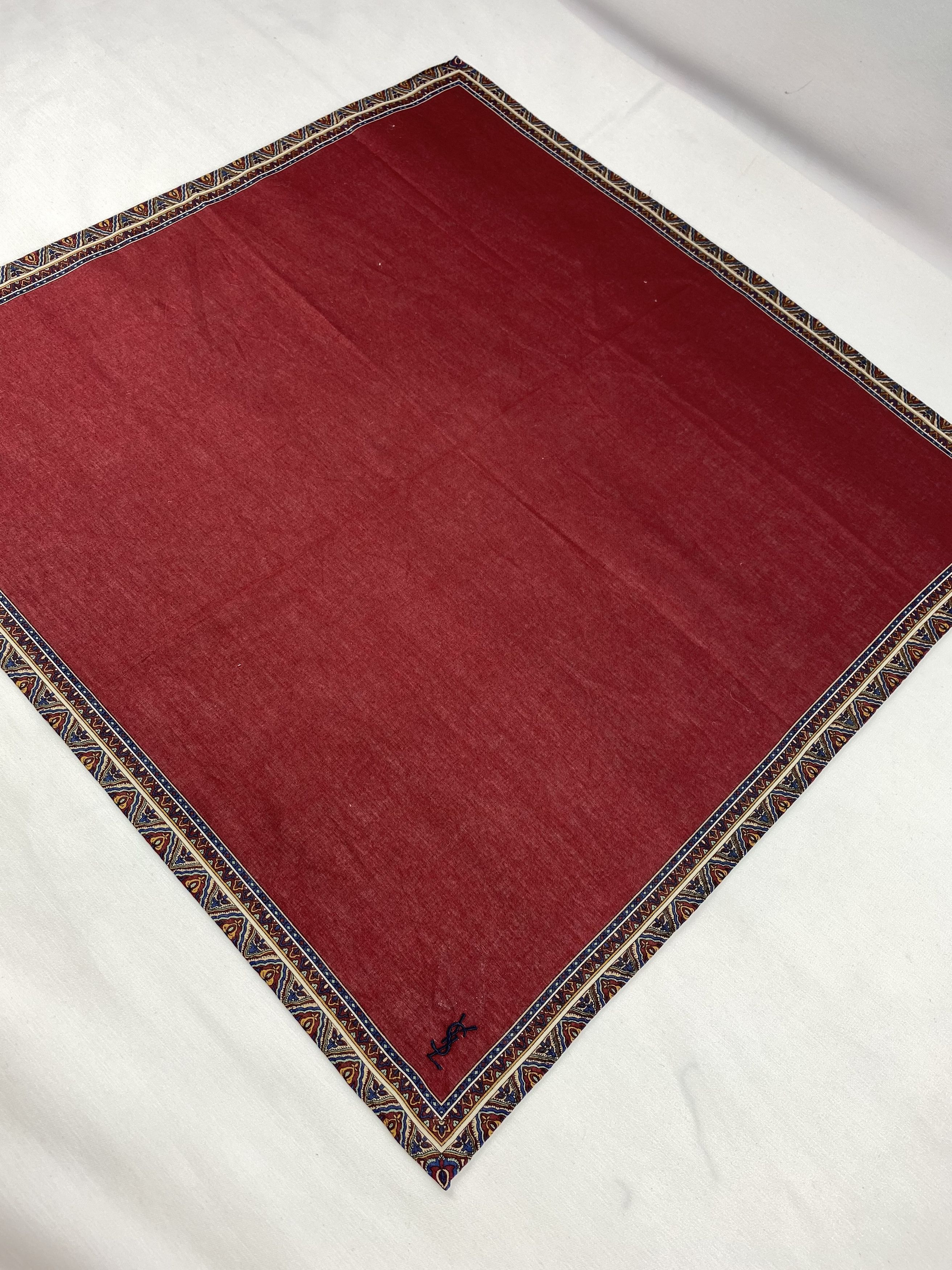 Yves Saint Laurent Yves Saint Laurent Handkerchief / Bandana / Neckerchief Size ONE SIZE - 4 Thumbnail