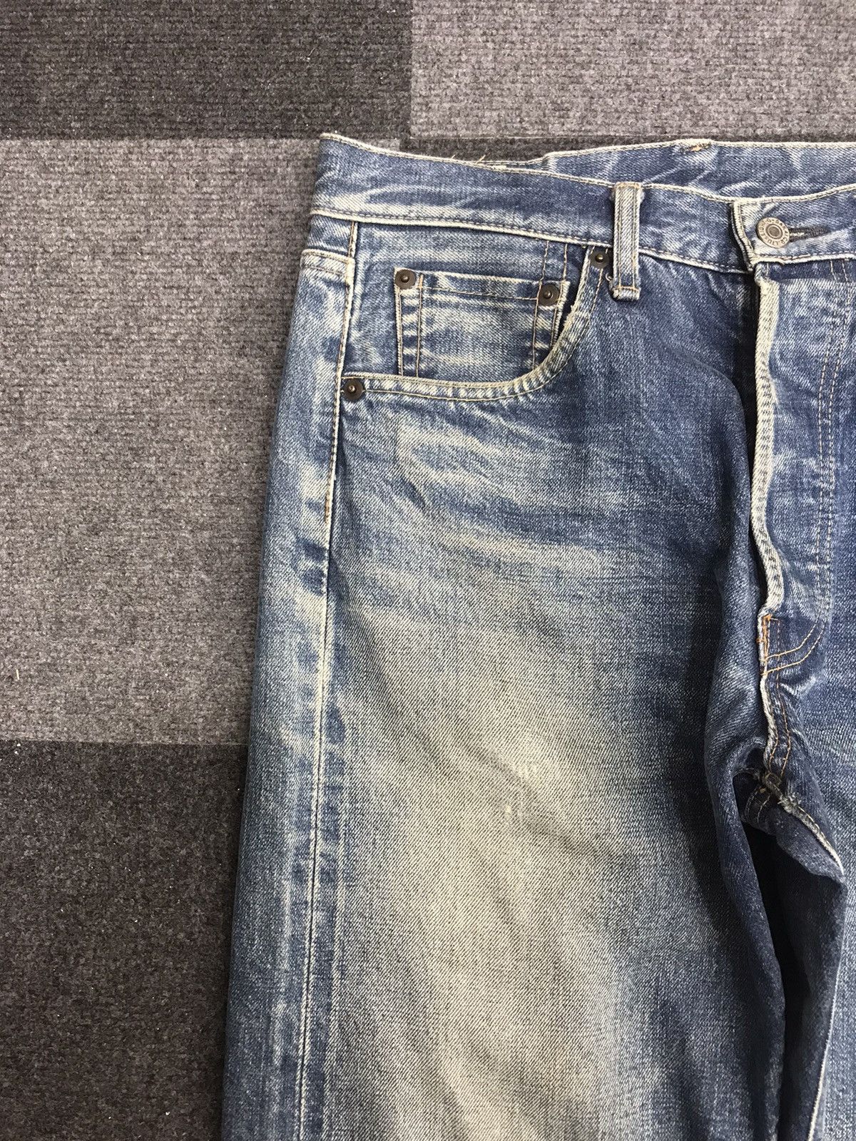 EIGHT-G × Japanese Brand EIGHT G Selvedge Sturdy Distressed Jeans F16 Size US 30 / EU 46 - 8 Thumbnail