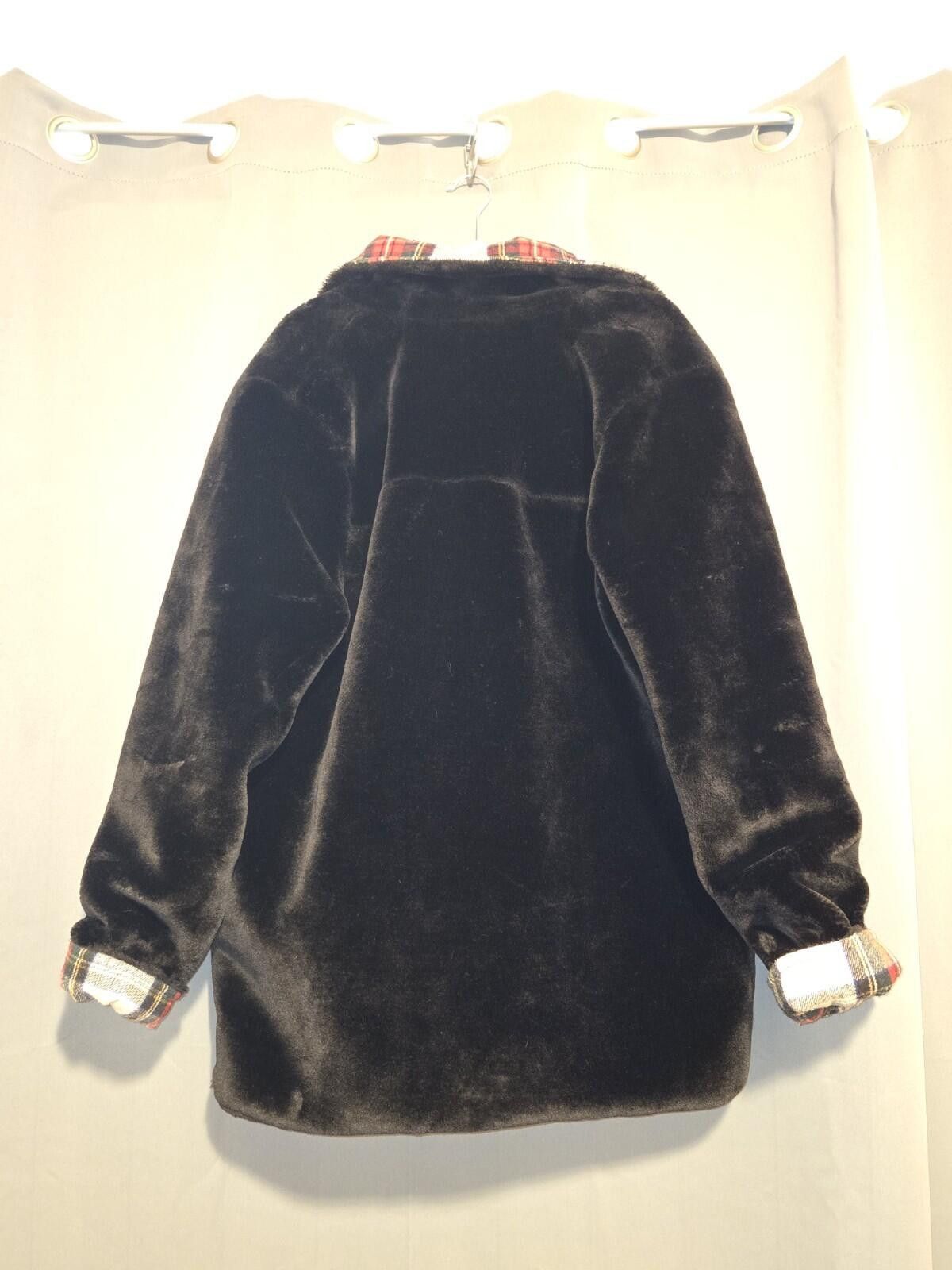Asos ASOS DESIGN Reversible Thick Black Faux Fur Jacket 8 Size M / US 6-8 / IT 42-44 - 5 Thumbnail