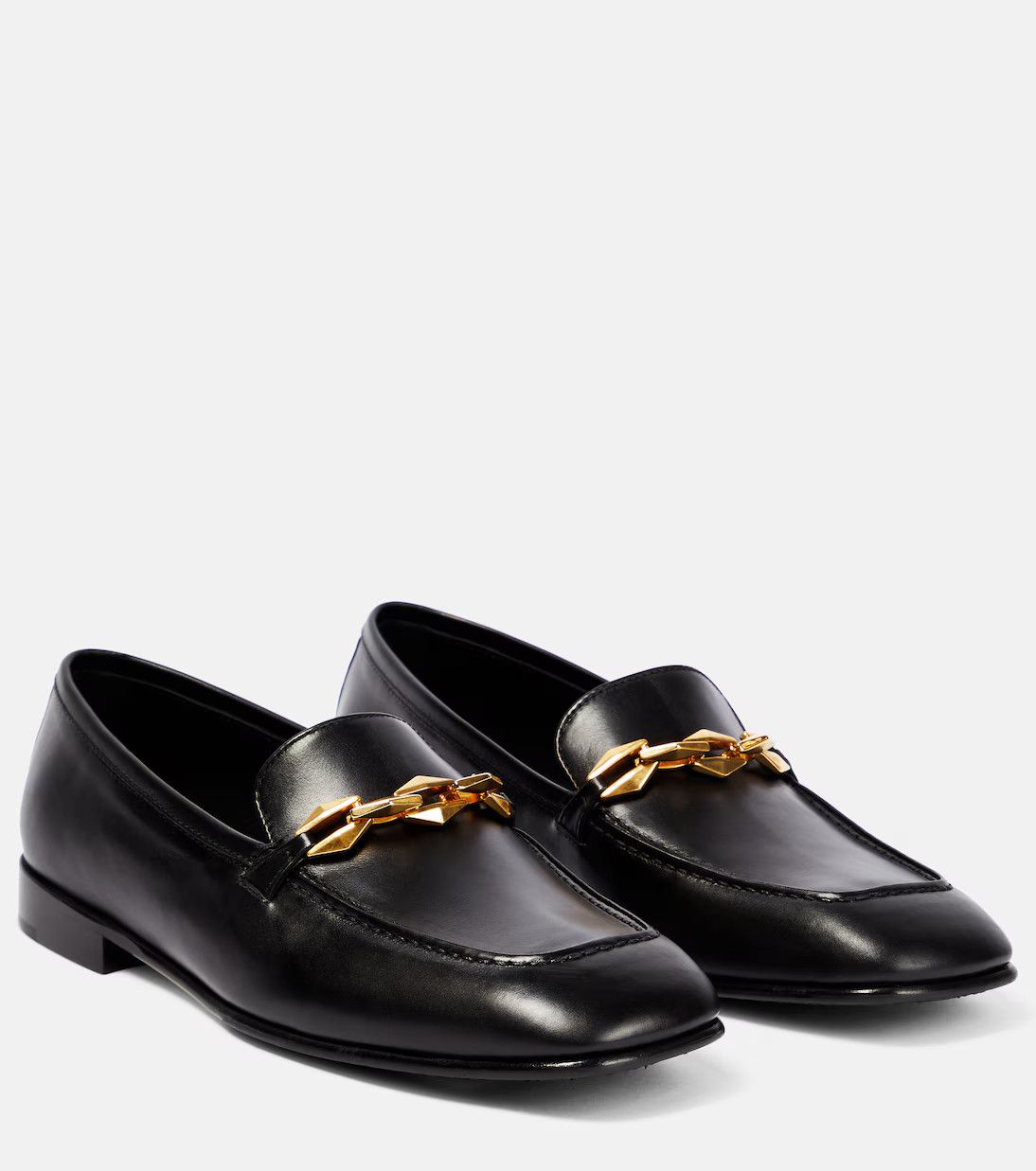 Jimmy Choo o1y0326 Loafers in Black Size US 10 / IT 40 - 1 Thumbnail