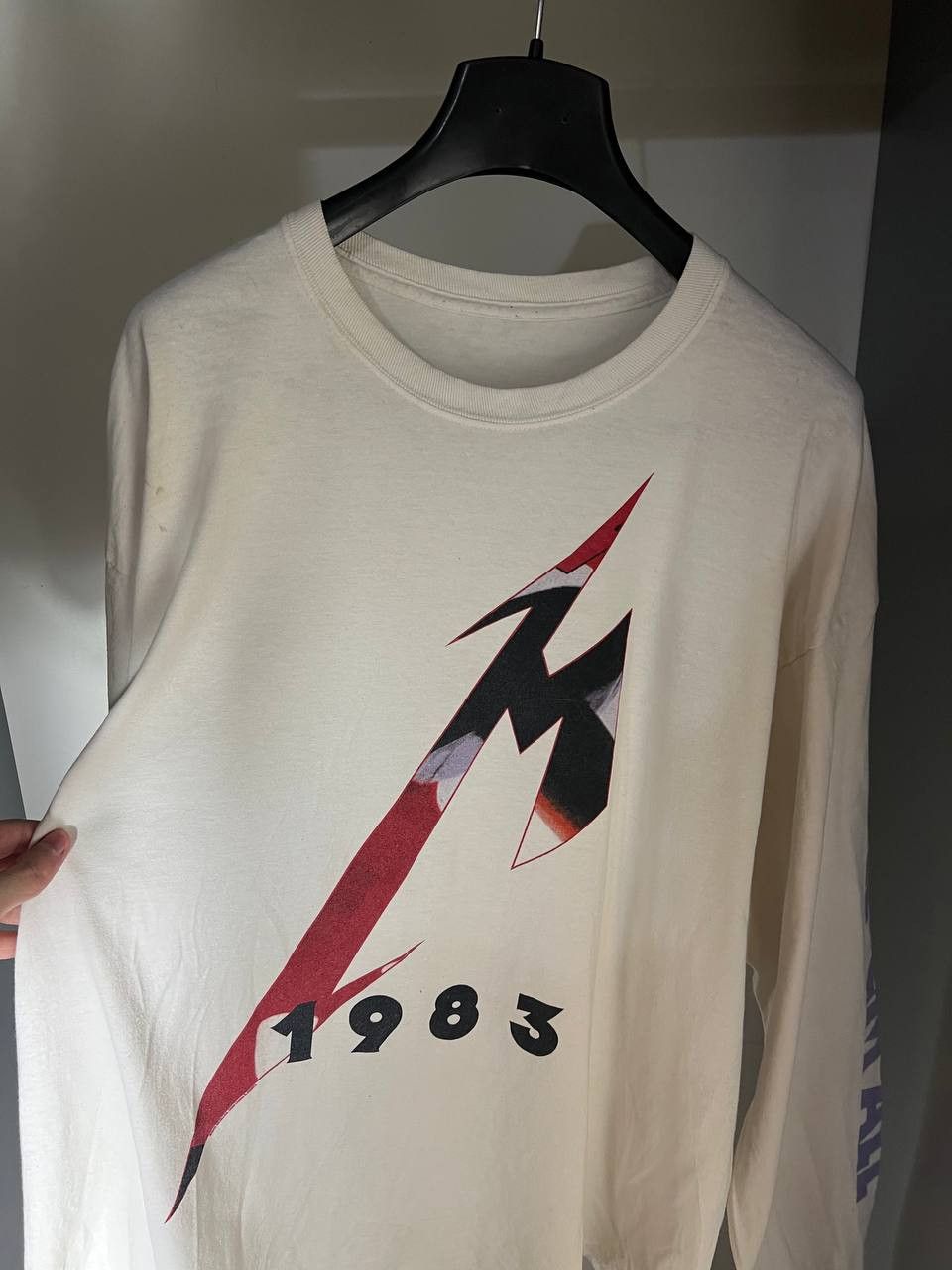 Band Tees VINTAGE METALLICA ROCK LONG SLEEVE METAL 1983 RETRO Y2K PUNK Size US XL / EU 56 / 4 - 4 Thumbnail