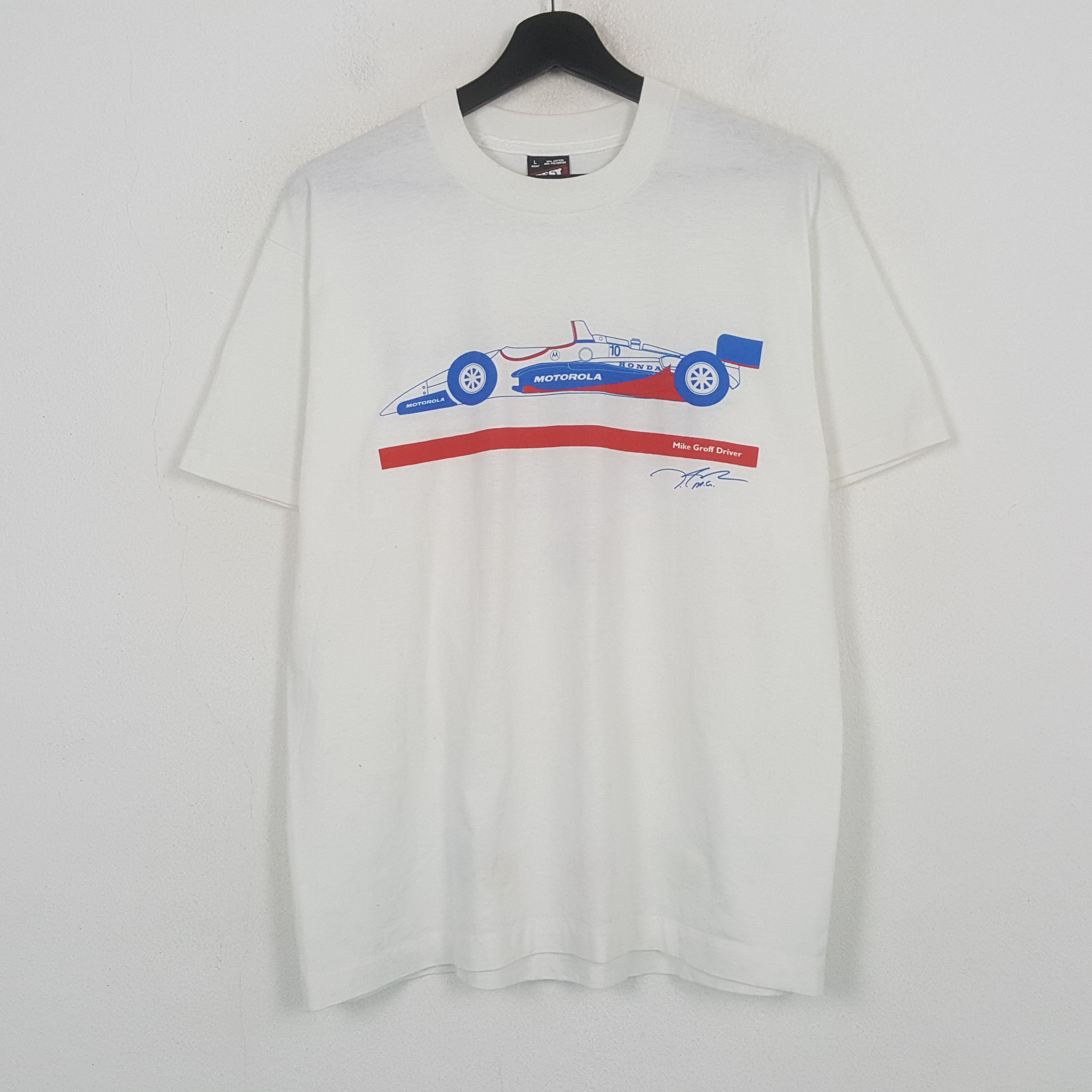 Motorola Honda Motorola Formula One Racing Team Vintage Tshirt C299N4 Size US L / EU 52-54 / 3 - 3 Thumbnail