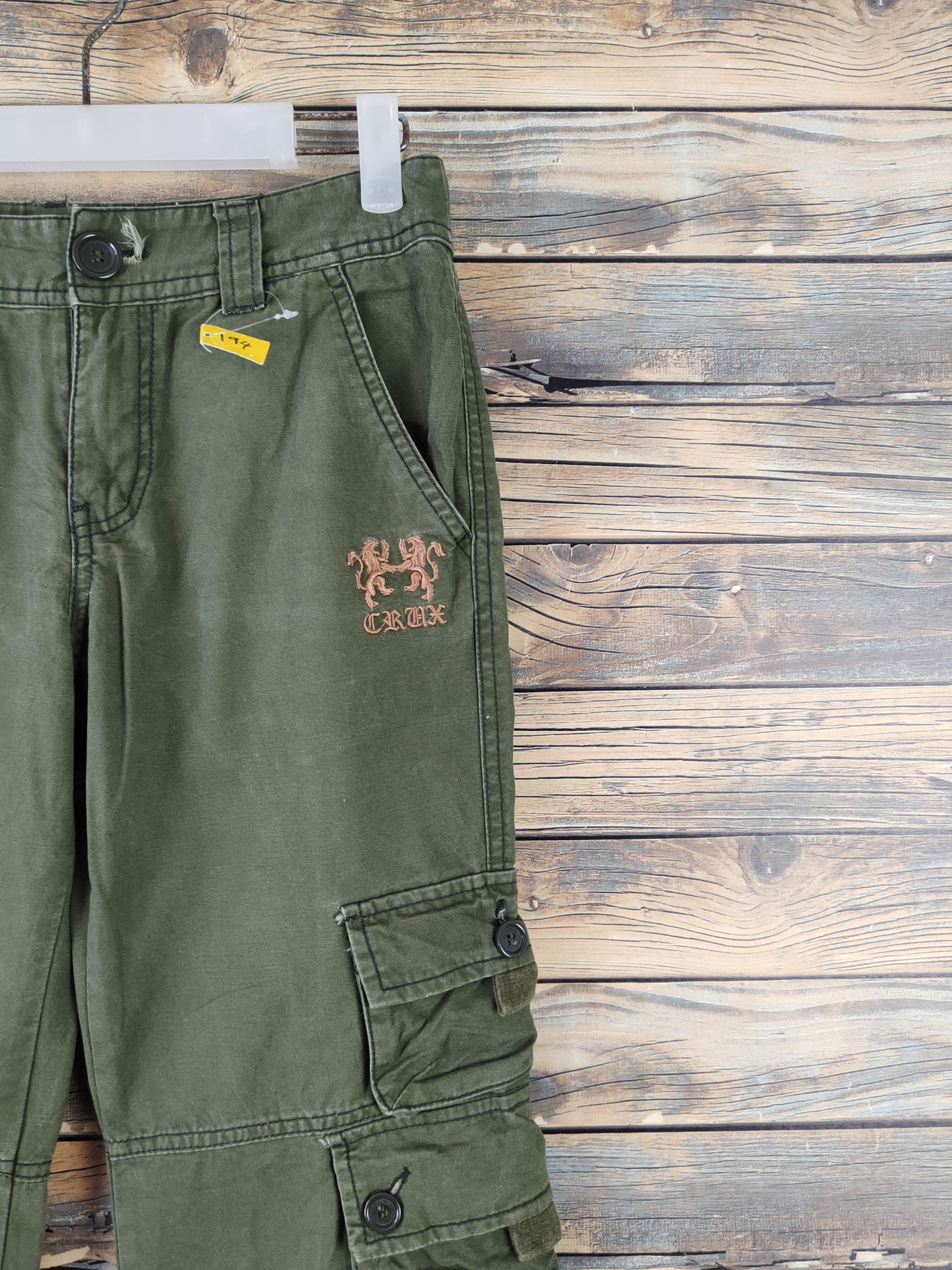 Japanese Brand DLL Crux Green Multipocket Tactical Cargo Pants #194 Size 27" / US 4 / IT 40 - 6 Thumbnail