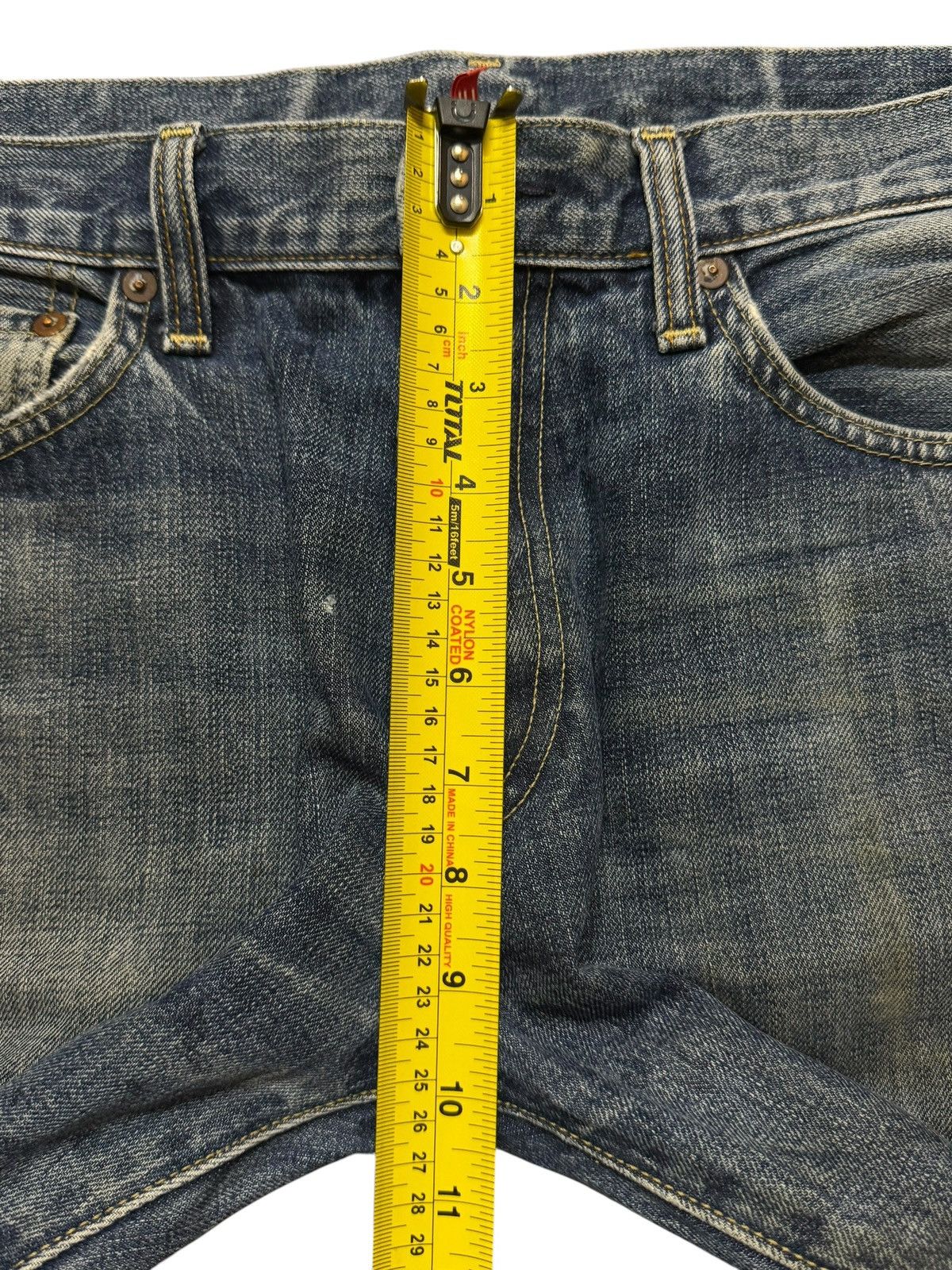 Uniqlo Vintage Y2K Japanese Uniqlo Blue Mud Wash Straight Leg Jeans Size US 32 / EU 48 - 11 Thumbnail