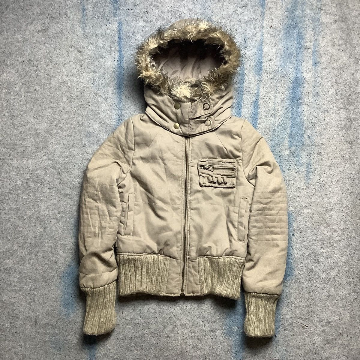 If Six Was Nine Japanese Brand Military Fur Fall Down Jacket Size US XS / EU 42 / 0 - 1 Thumbnail