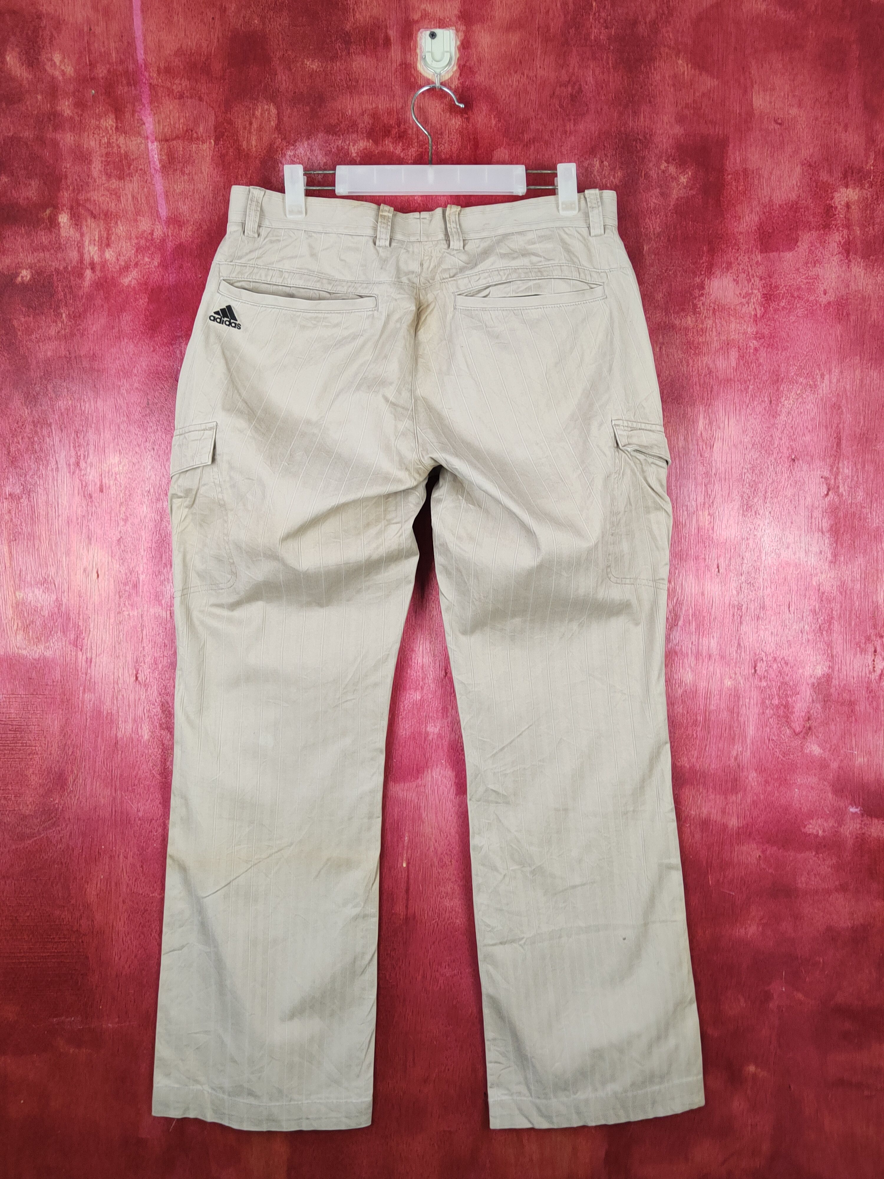 Adidas Adidas Beige Multipocket Tactical Cargo Pants #S1334 Size 33" - 7 Thumbnail