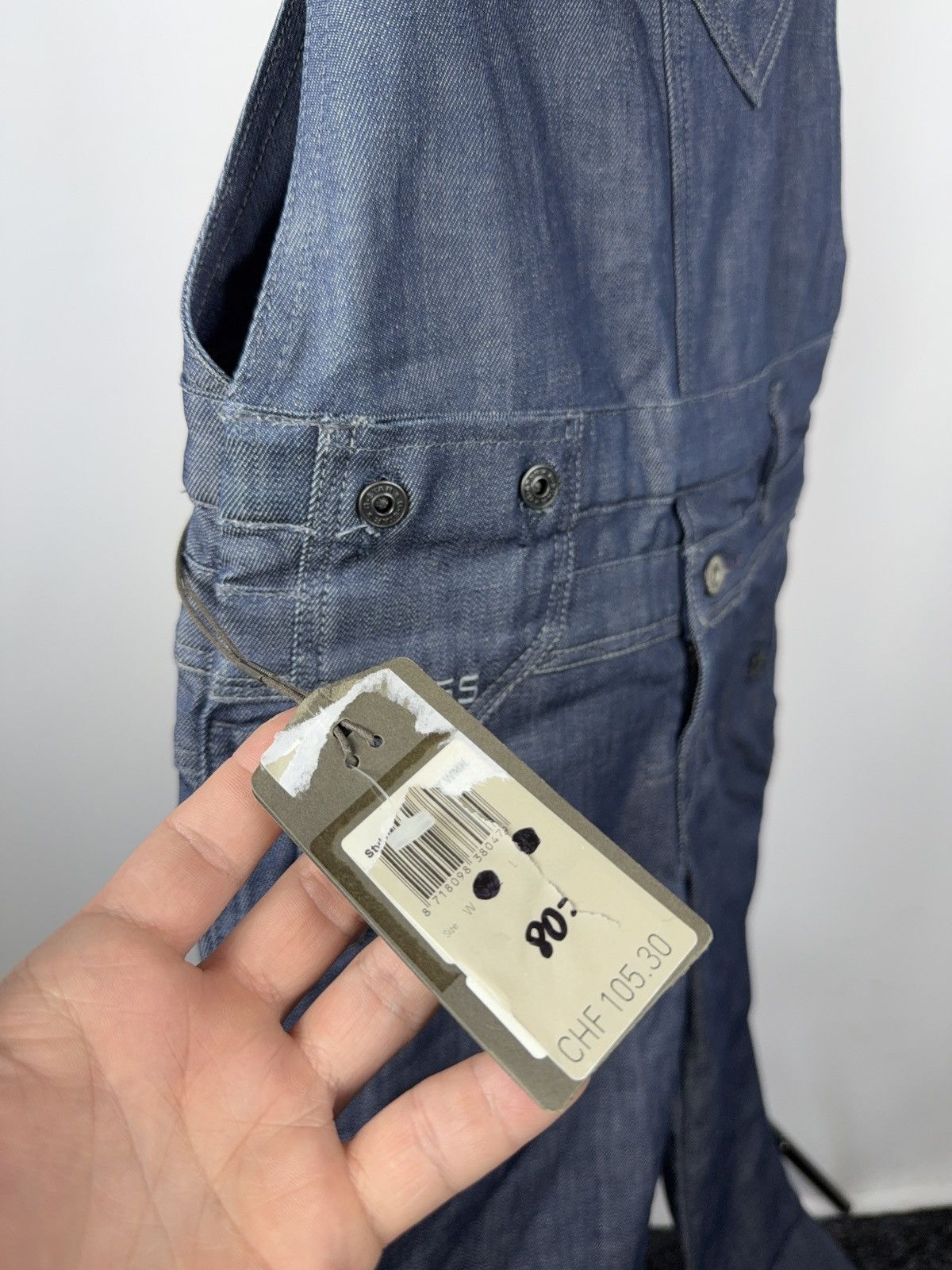 G-Star × Japanese Brand NWT G-Star RAW Denim Overalls Jumpsuit Flared Legs Size S Size 27" / US 4 / IT 40 - 5 Thumbnail
