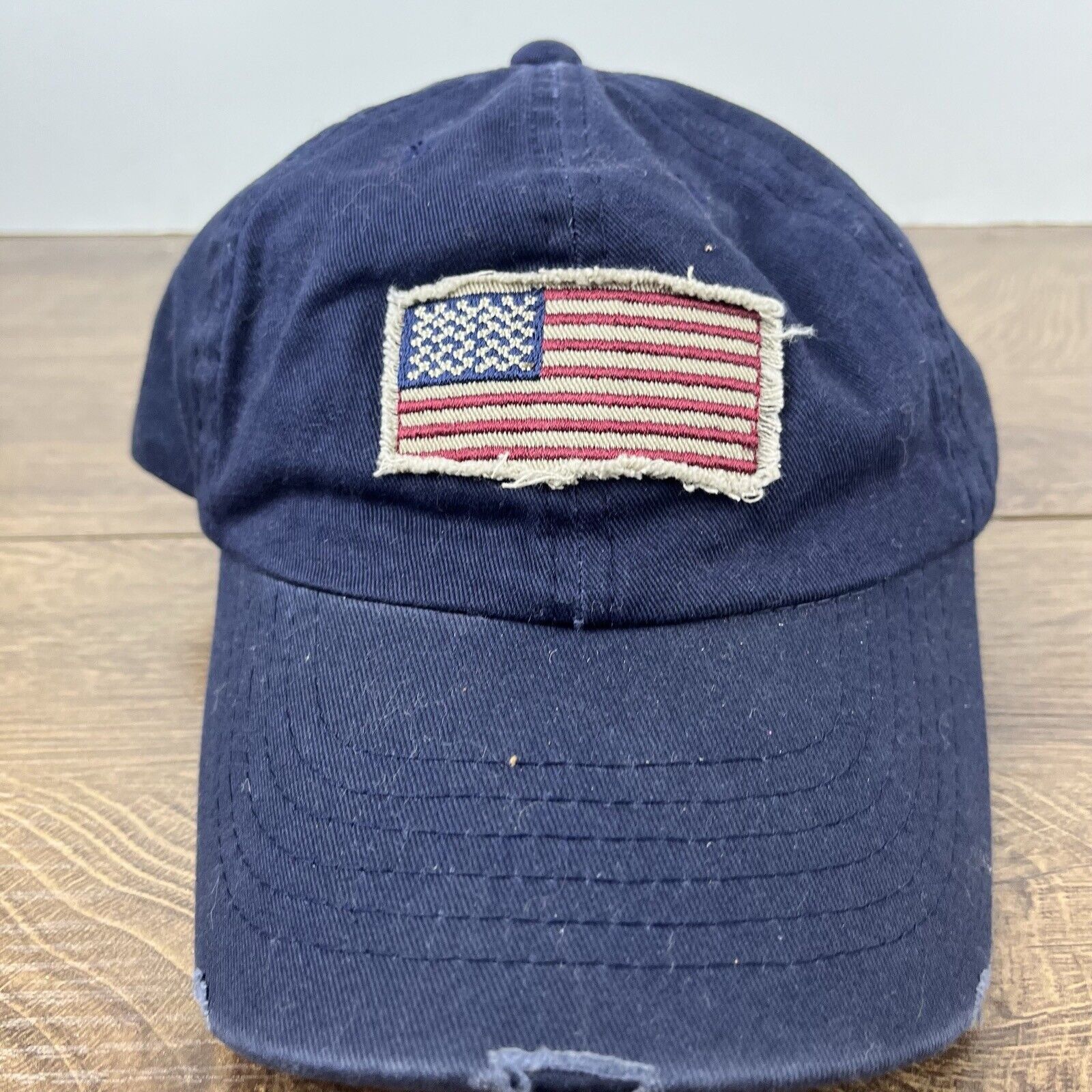 Other American Flag Patch Hat USA Flag Hat Blue Adjustable Hat Blu Size ONE SIZE - 5 Thumbnail