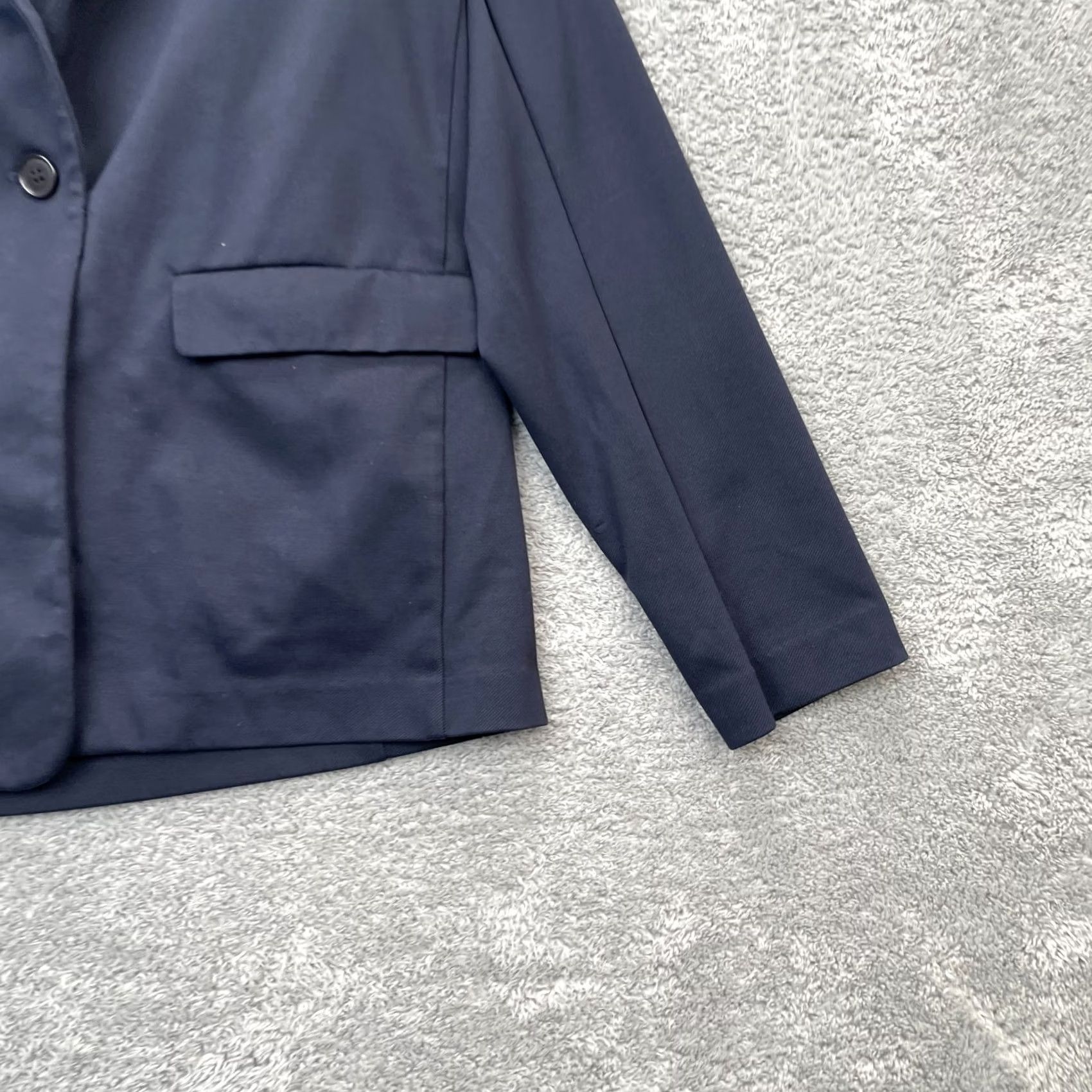 Uniqlo Uniqlo Blazer Jacket Womens M Blue Stretch Lightweight Regular Notch Lapel Button Pockets Solid Short Coat Business Casual Workwear Size M / US 6-8 / IT 42-44 - 6 Thumbnail