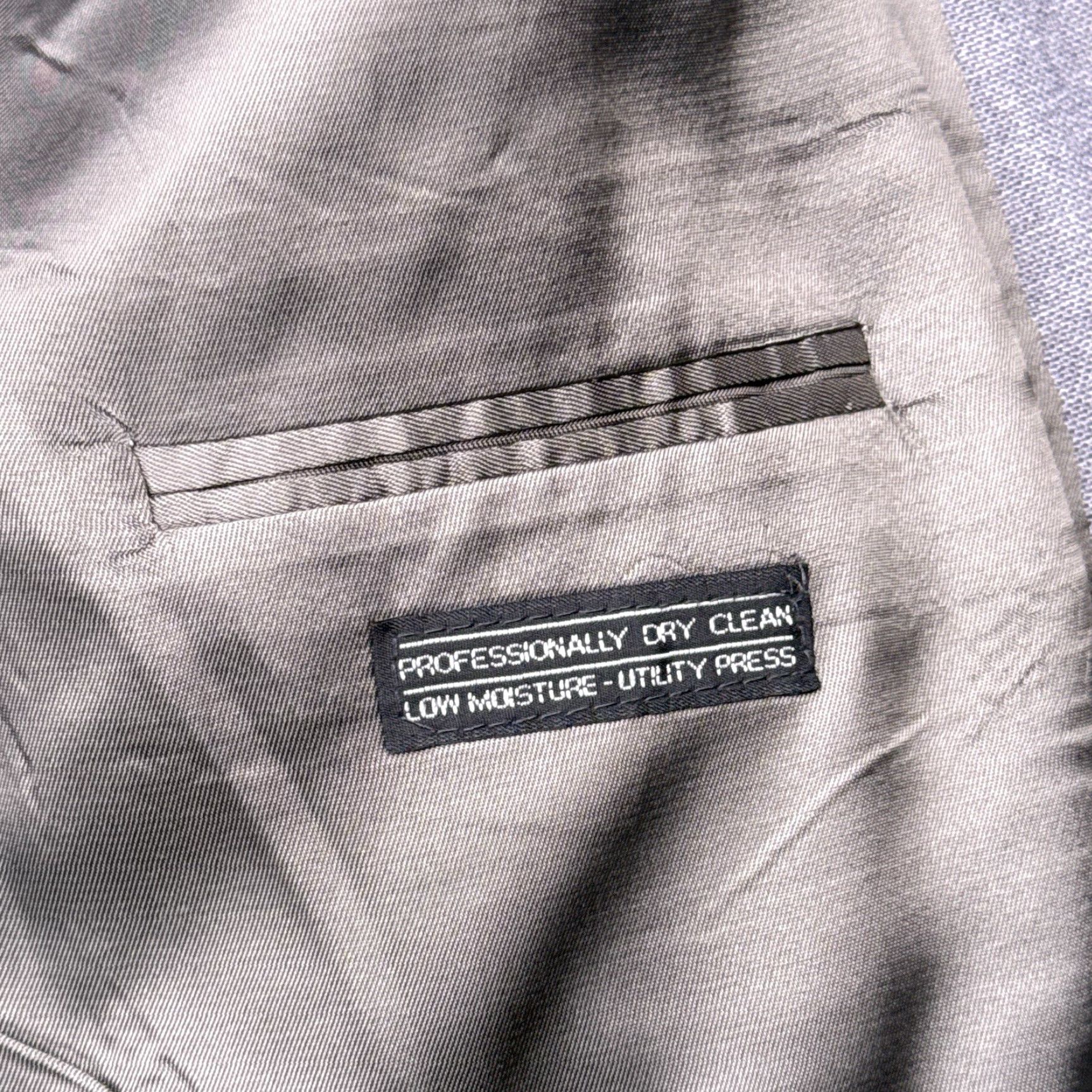 Stafford VINTAGE Stafford Double Breasted Blazer 42 Long Gray Wool Sport Coat Size 42R - 6 Thumbnail