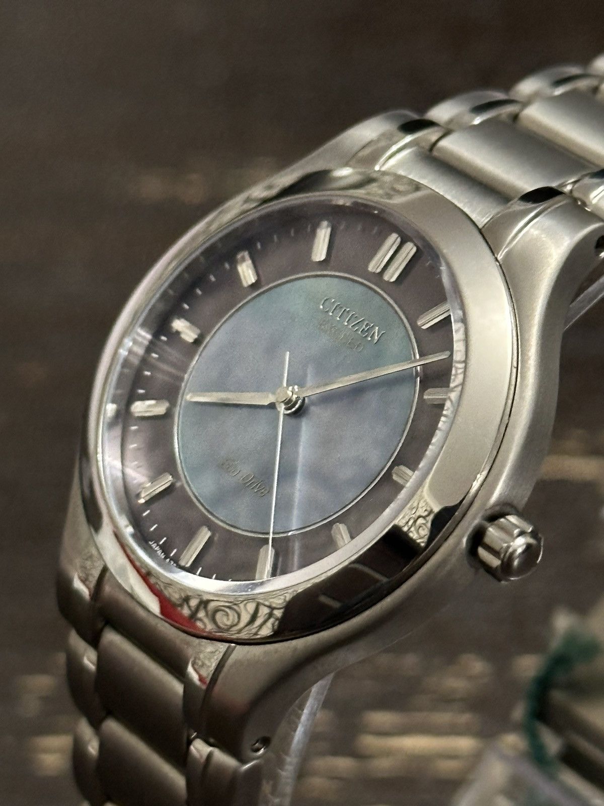 Citizen 🐚1998 Citizen Eco-Drive Mother of Pearl Dial S.steel Watch Size ONE SIZE - 4 Thumbnail