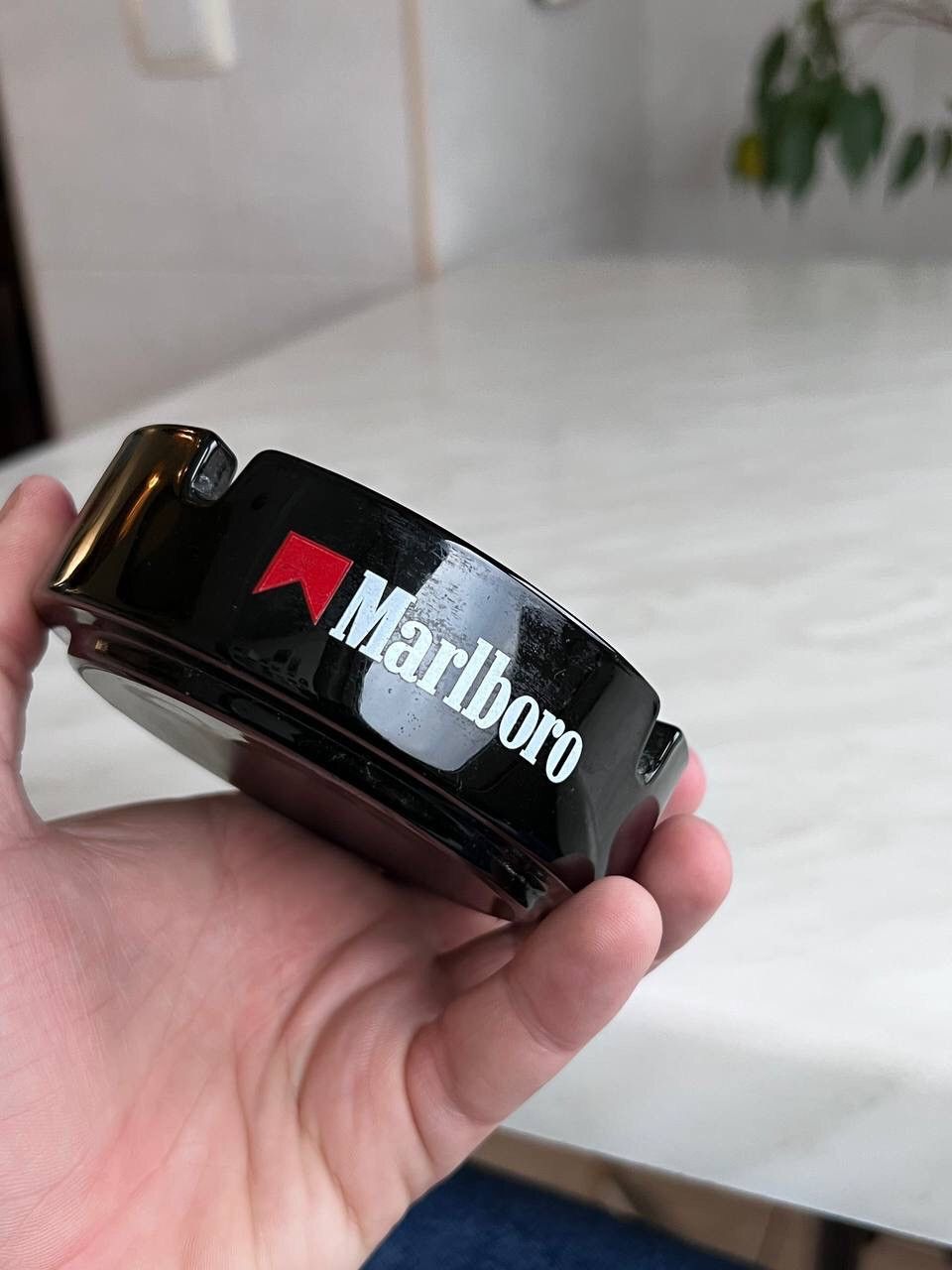 Marlboro × Vintage 1990 Vintage Marlboro Ceramic Ashtray France Retro Rare Size ONE SIZE - 5 Thumbnail