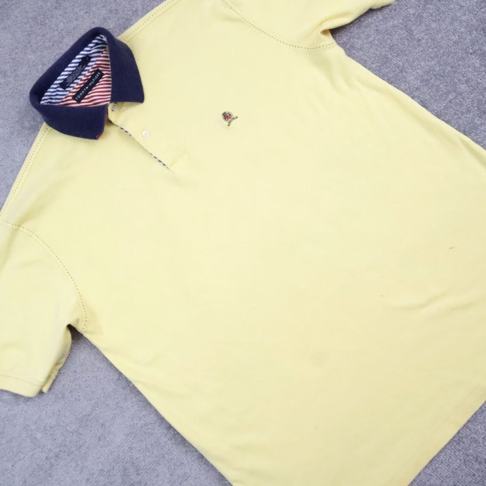 Tommy Hilfiger Tommy Hilfiger XL Yellow Short Sleeve Polo Shirt Size US XL / EU 56 / 4 - 7 Thumbnail