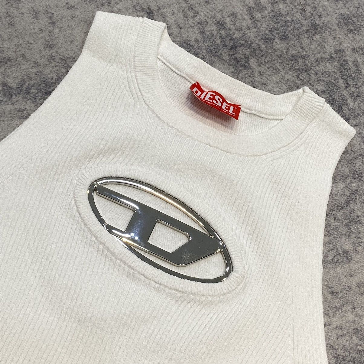 Diesel DIESEL M-Onerva Tank Top White Size S / US 4 / IT 40 - 2 Thumbnail