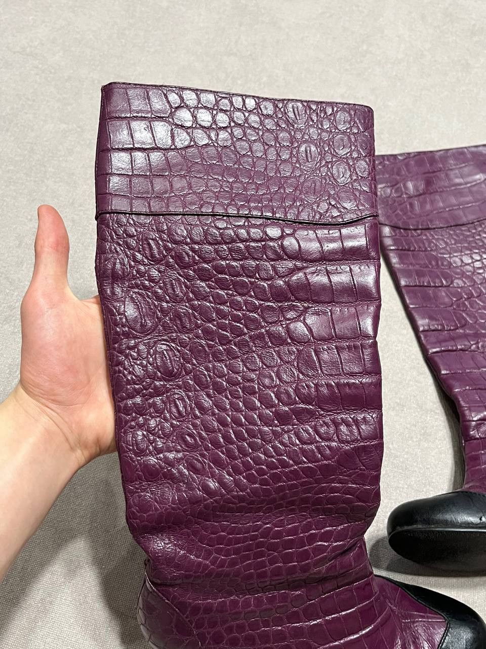 Roberto Cavalli Rare Roberto Cavalli Vintage Women`s Leather Heels Boots 37 Size US 7 / IT 37 - 12 Thumbnail