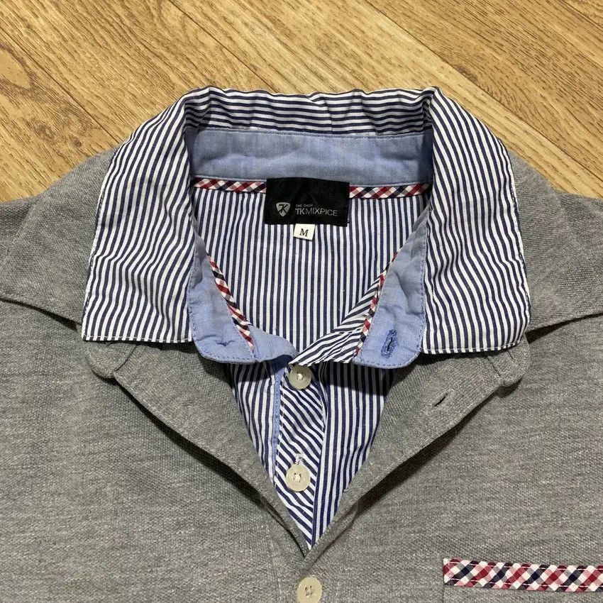 If Six Was Nine × Japanese Brand × Le Grande Bleu (L.G.B.) 2000s TKmixpice Layered Vkei Lgb Gothic Y2K Punk Polo Shirt Size US M / EU 48-50 / 2 - 5 Thumbnail