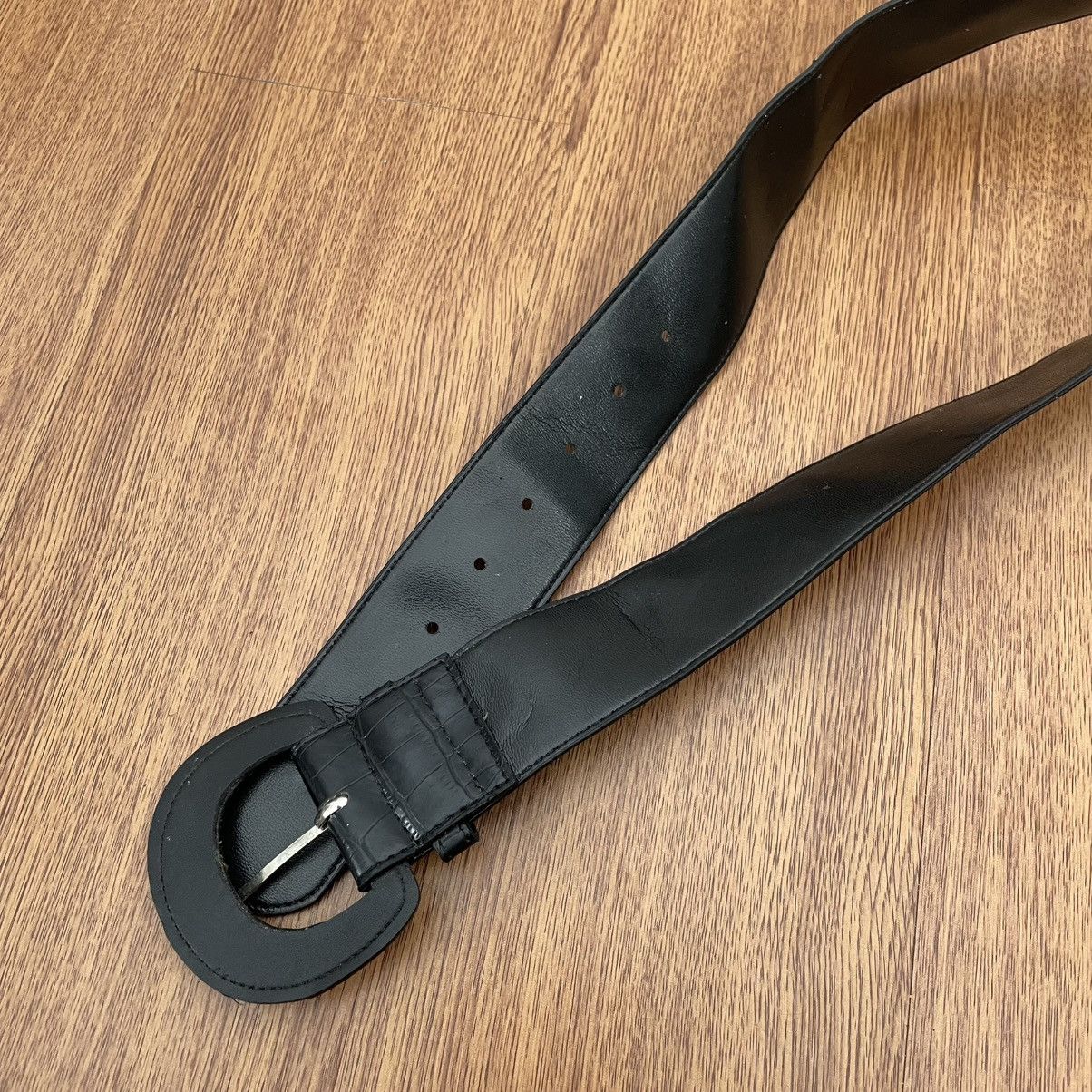 If Six Was Nine × Japanese Brand × Le Grande Bleu (L.G.B.) Black reptile skin belt punk goth styled Size ONE SIZE - 3 Thumbnail