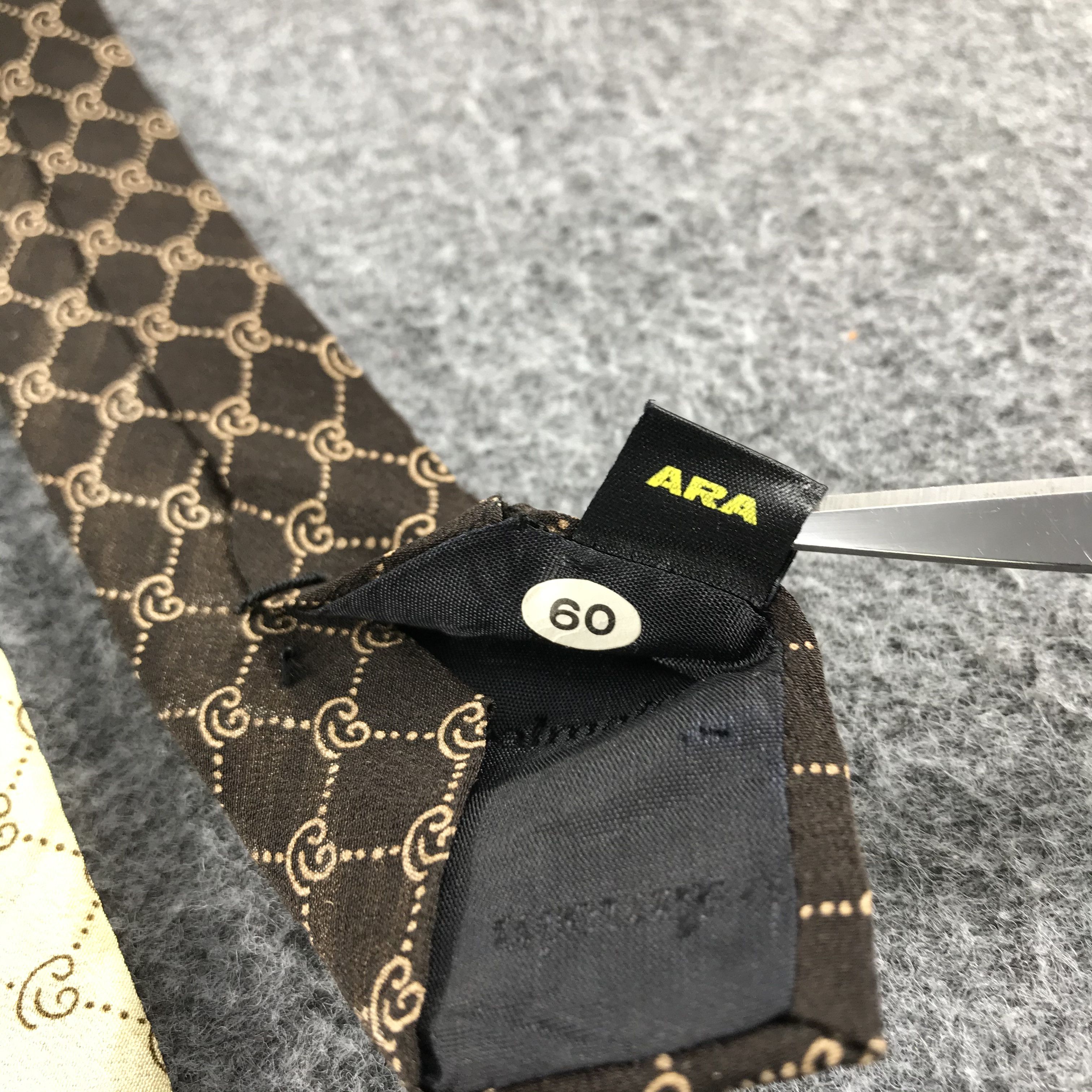 Pierre Balmain × Vintage Vintage Pierre Balmain Monogram Silk Neck Ties T25 Size ONE SIZE - 7 Thumbnail