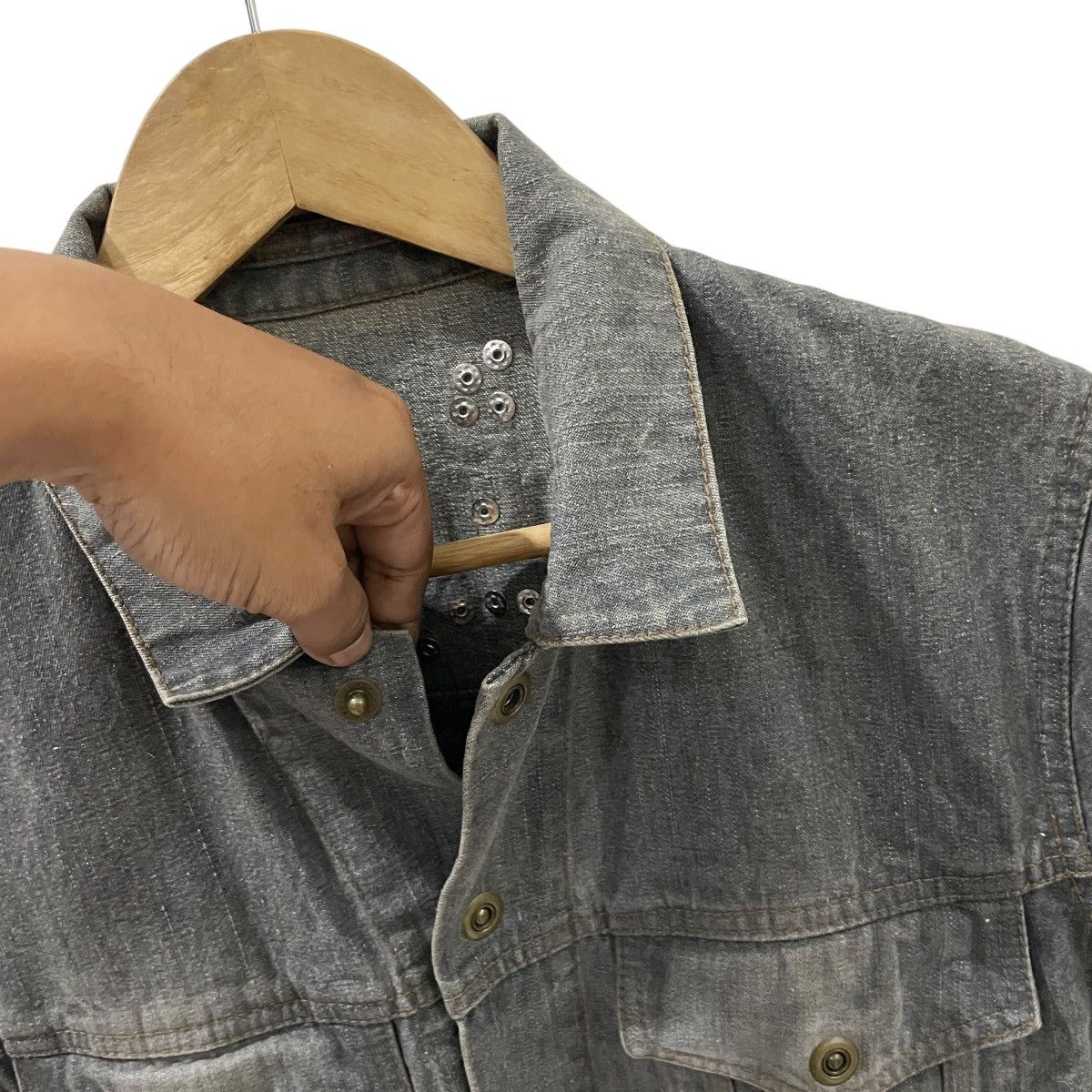 PPFM Vintage 90s PPFM Ch!c Sediotinaries Skulls Denim Jacket Size US M / EU 48-50 / 2 - 15 Thumbnail