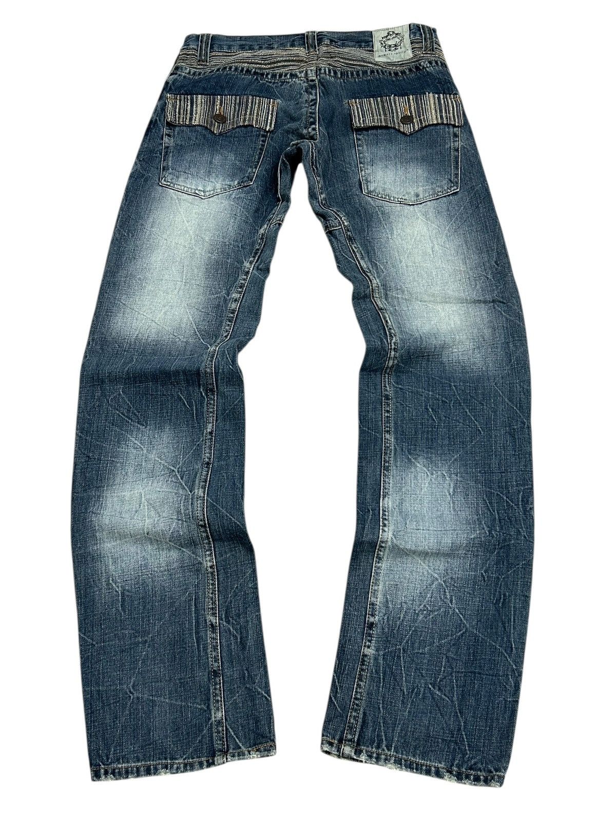 GOSTAR DE FUGA Memory Special Washed Black Clawn Marks Distressed Size US 30 / EU 46 - 2 Thumbnail