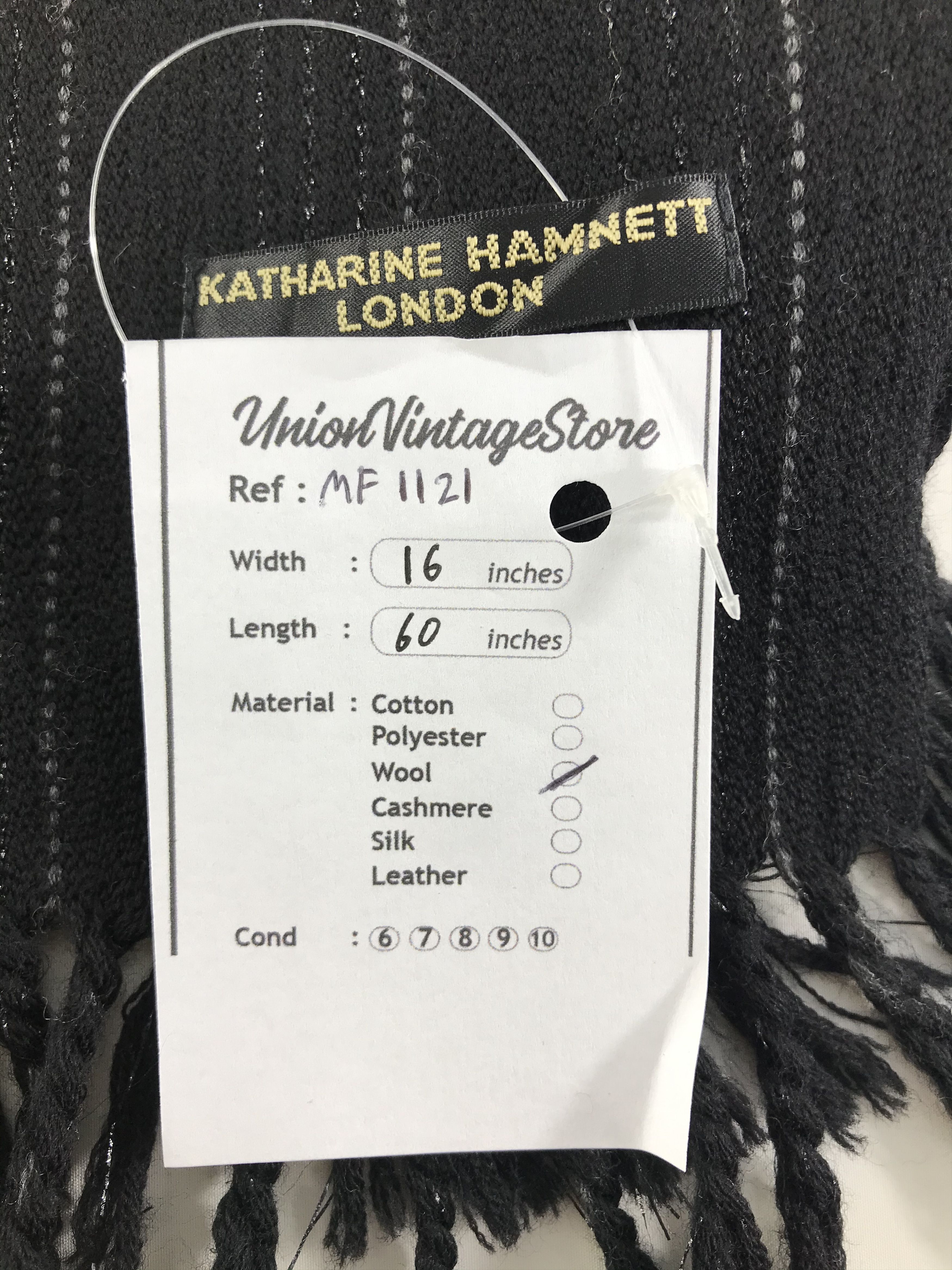 Katharine Hamnett London Vintage Katharine Hamnett Scarf/Muffler/Neckwear MF1121 Size ONE SIZE - 4 Thumbnail