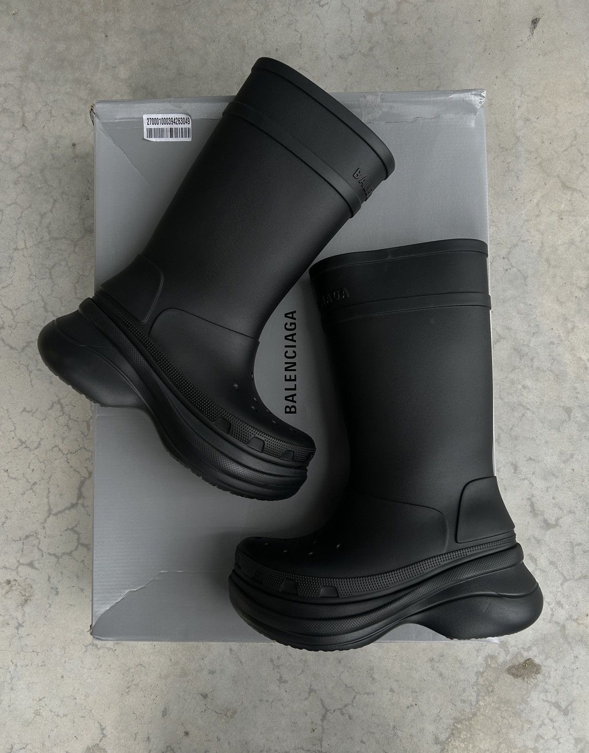 Balenciaga Balenciaga x Croc Black Boots Size US 9 / EU 42 - 1 Thumbnail