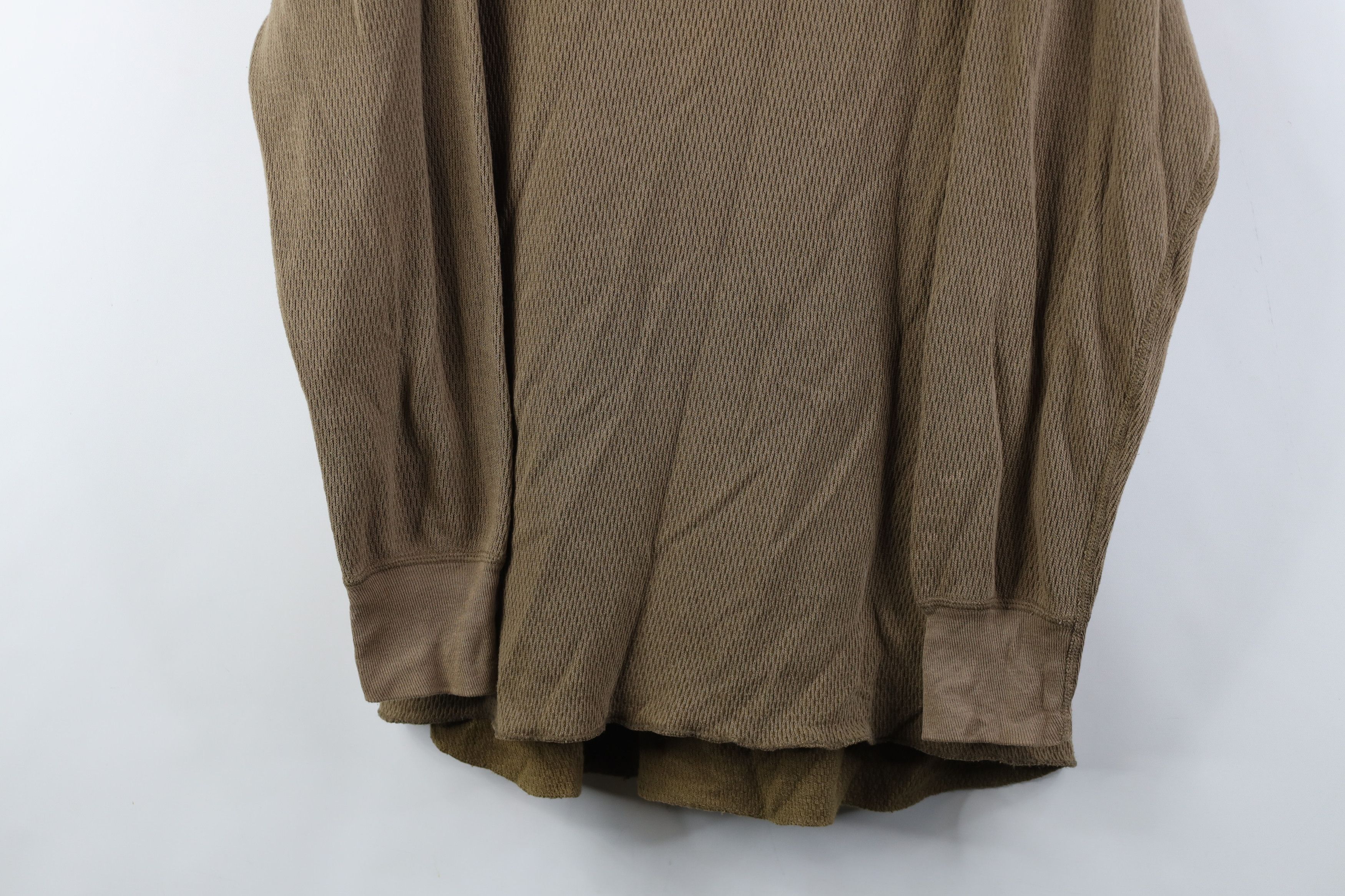 Vintage Vintage 90s Streetwear Waffle Knit Long Sleeve T-Shirt USA Size US XXL / EU 58 / 5 - 3 Thumbnail