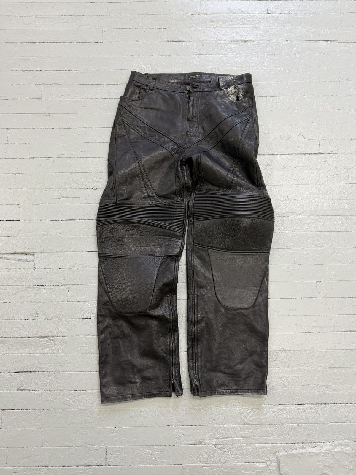 Balenciaga Balenciaga Biker Moto Pants Size US 34 / EU 50 - 1 Thumbnail