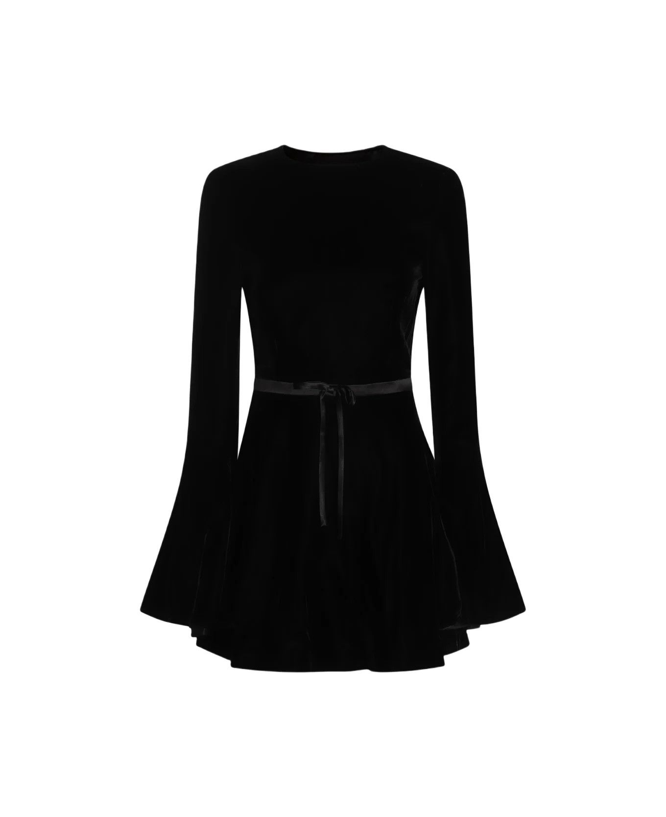 Saint Laurent Paris o1bcso1str0426 Certified Viscose Dress in Black Size S / US 4 / IT 40 - 1 Thumbnail