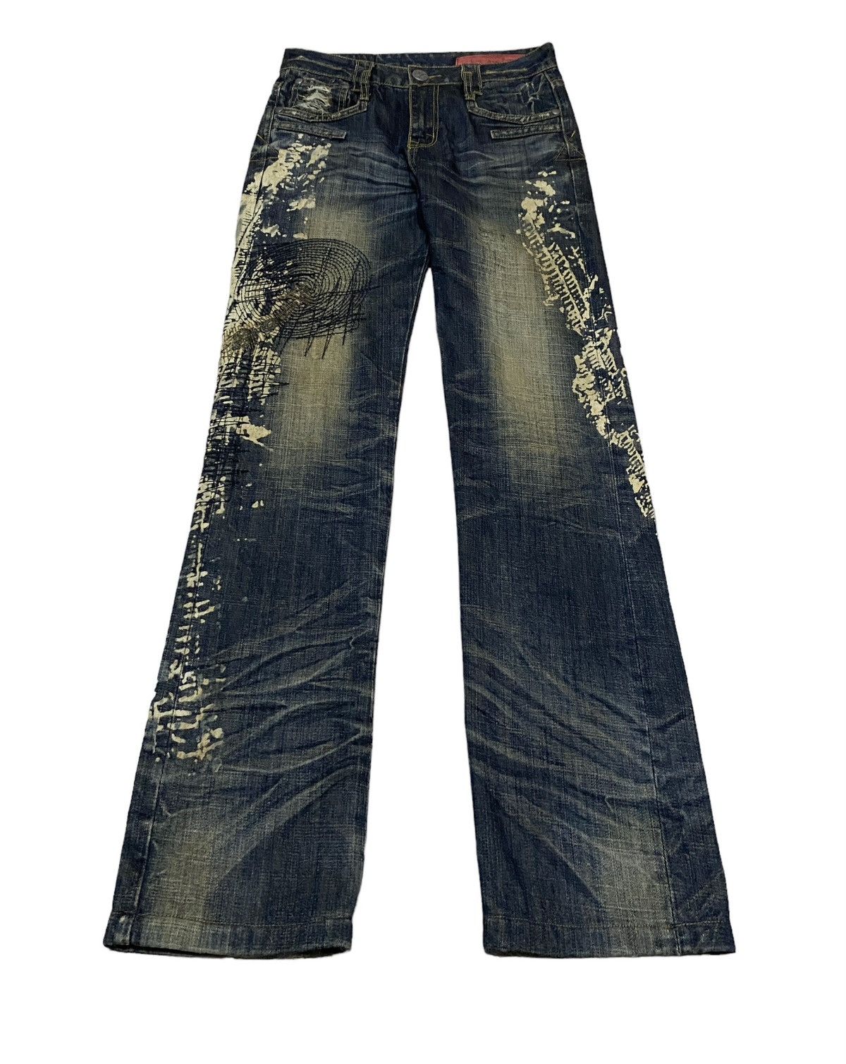 If Six Was Nine Rare Design Vintage Japanese Brand Cotton Farm Jeans 1990s Size US 32 / EU 48 - 1 Thumbnail