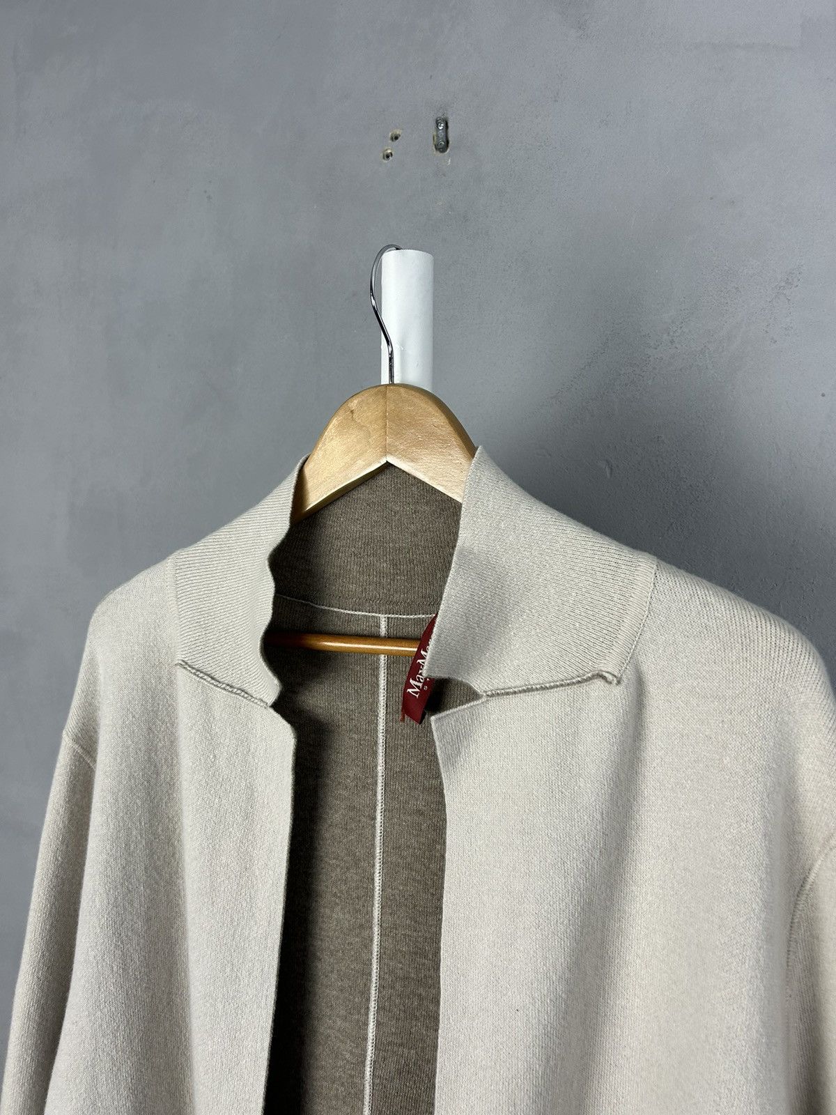Max Mara Max Mara Studio Virgin Wool Open Front Cardigan Size XL / US 12-14 / IT 48-50 - 5 Thumbnail
