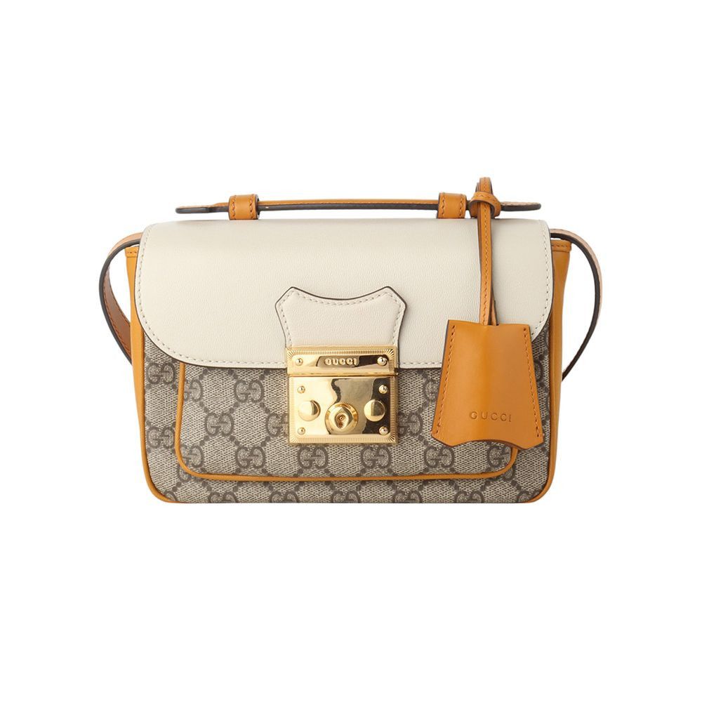 Gucci GG Supreme Padlock Top Handle Mini Crossbody Bag Size ONE SIZE - 1 Thumbnail