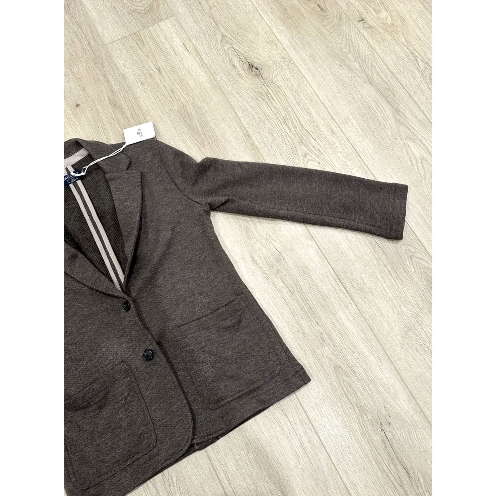Faherty NWT Faherty Inlet Knit Blazer Sweater Deep Brown Heather Women's Small Size S / US 4 / IT 40 - 2 Thumbnail