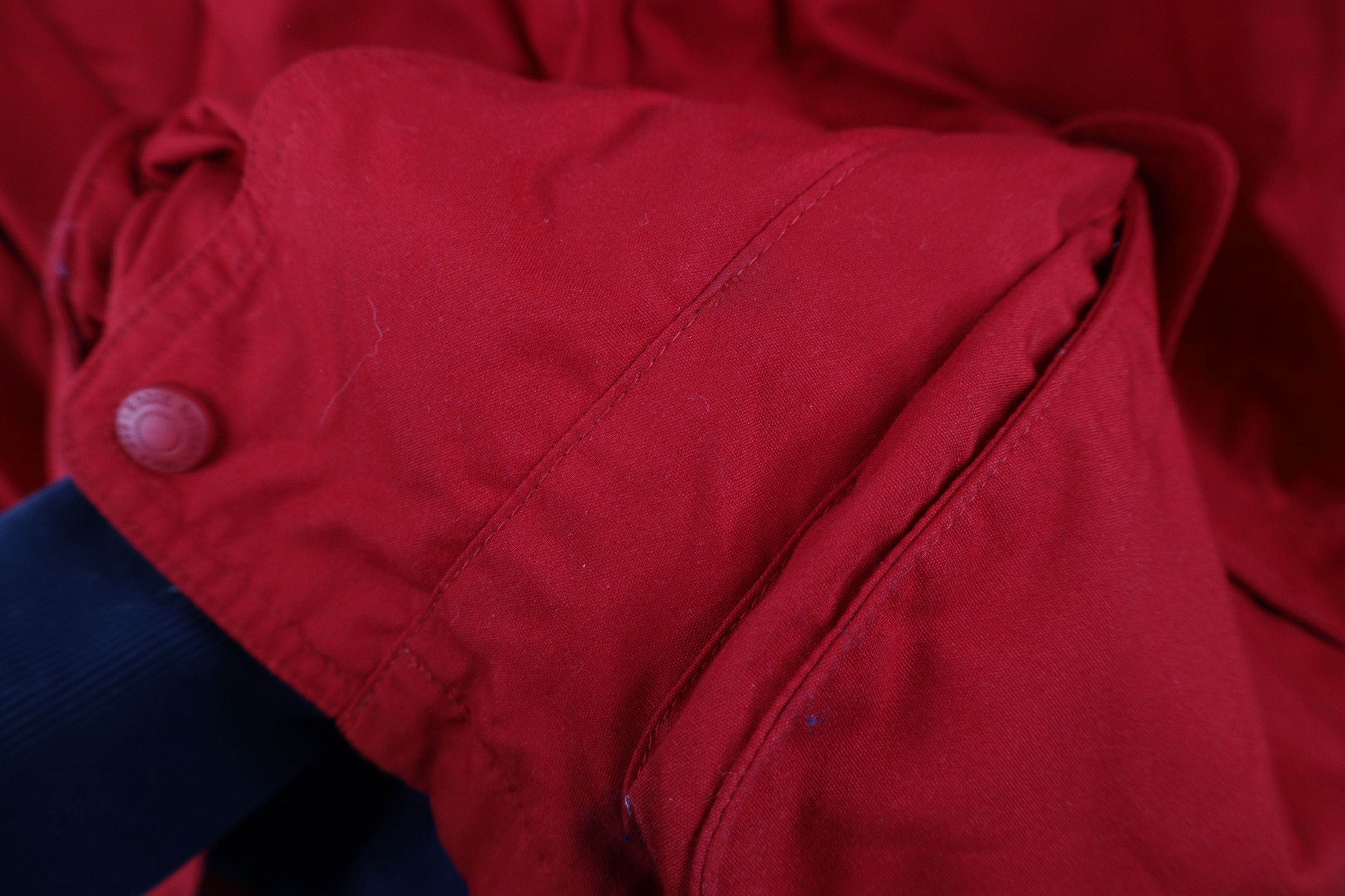 Eddie Bauer Vintage 90s Eddie Bauer Lined Full Zip Chore Barn Jacket Red Size US M / EU 48-50 / 2 - 8 Thumbnail
