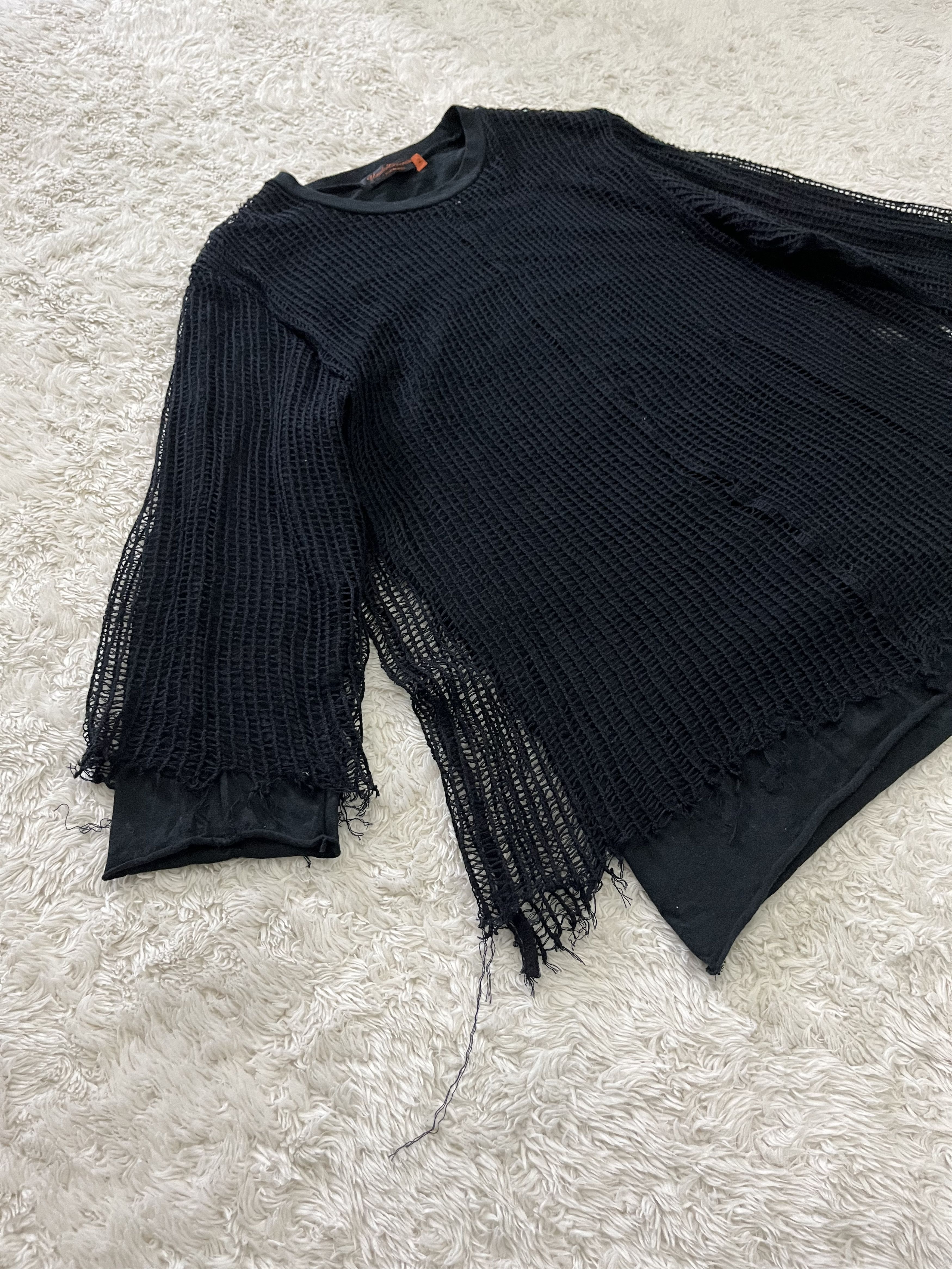 Undercover AW06 - 07 undercover mesh double layered shirt Size US M / EU 48-50 / 2 - 4 Thumbnail
