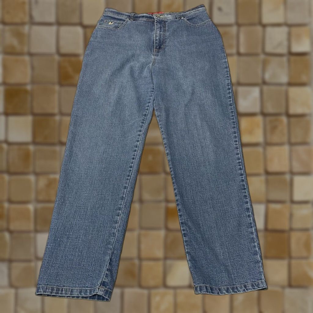 Gloria Vanderbilt GLORIA VANDERBILT Women's High Rise Straight Jeans Size 14 Medium Blue Size 36" / US 14 / IT 50 - 1 Thumbnail