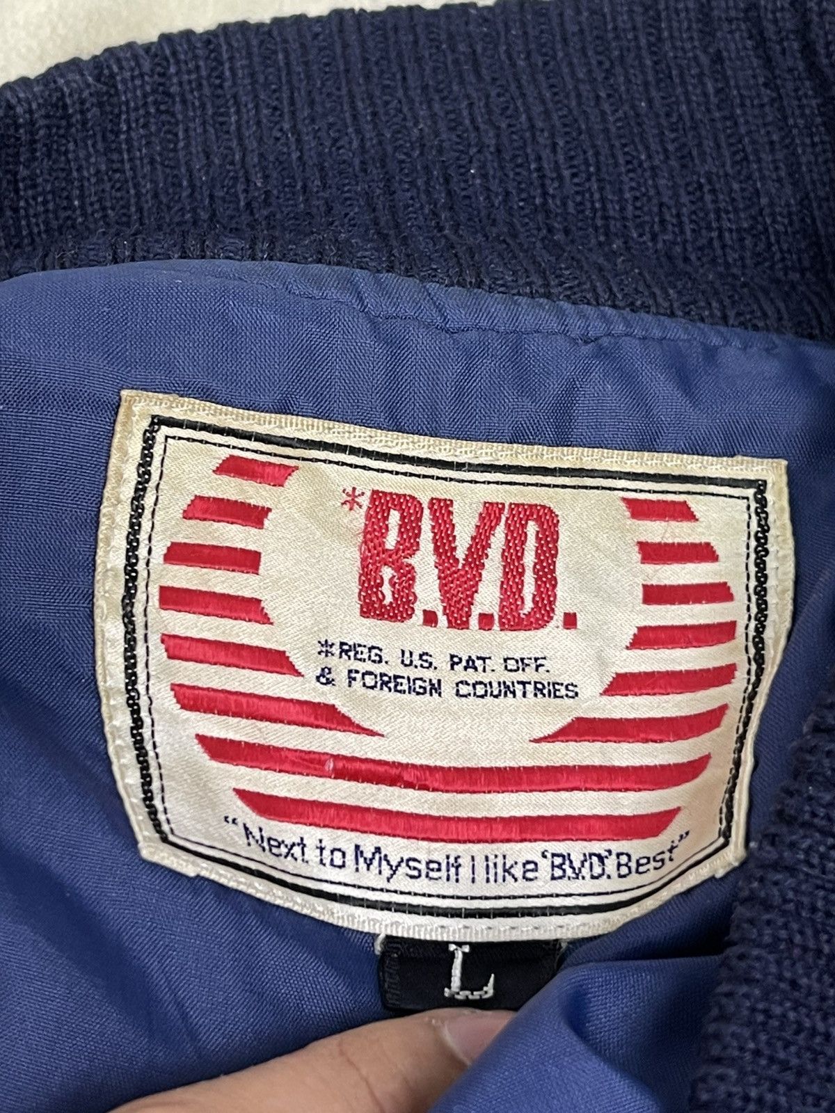 Japanese Brand B.V.D Varsity Jacket Size US L / EU 52-54 / 3 - 13 Thumbnail
