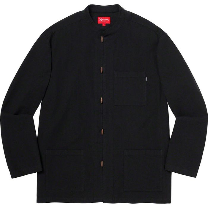 Supreme woven toggle hot sale shirt