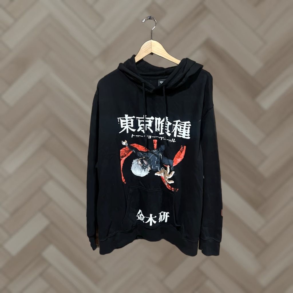 Vintage Tokyo Ghoul Mens Black Pullover Hoodie Size 3XL Pullover Hooded Sweatshirt Black Tokyo Ghoul Mens - 3XL Pullover Hoodie Size US XXL / EU 58 / 5 - 1 Thumbnail