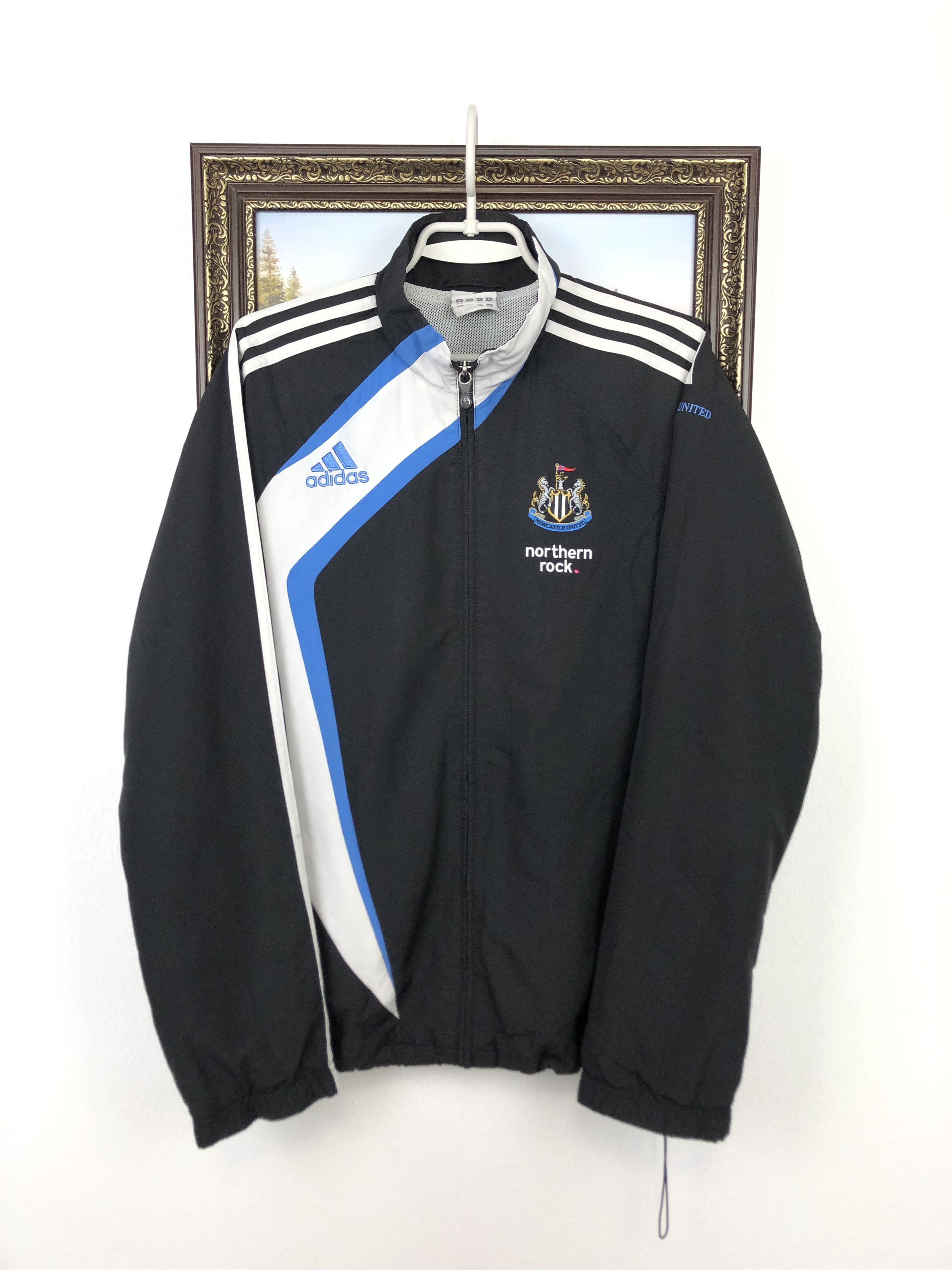 Adidas Vintage Adidas Newcastle United Football Jacket Soccer Size US S / EU 44-46 / 1 - 1 Thumbnail