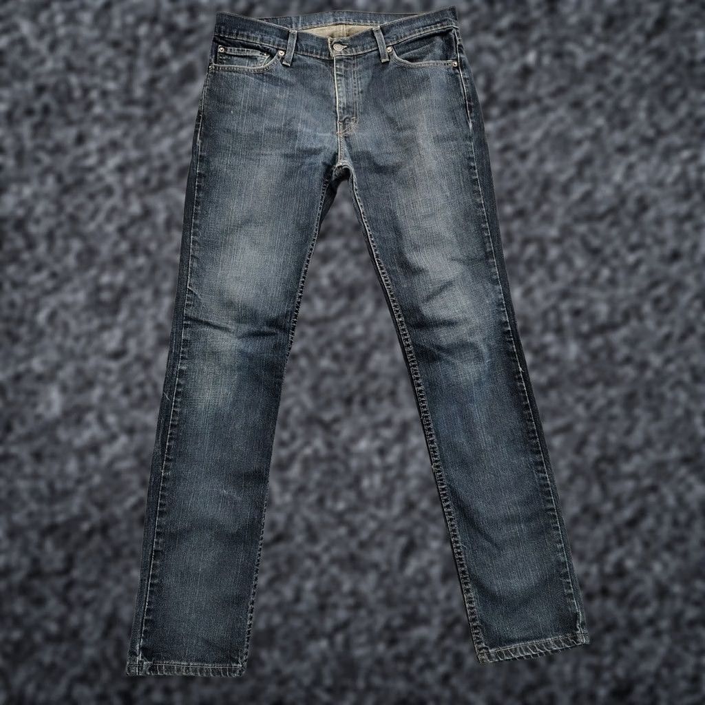 Levi's Mens 511 Jeans Adult 33x34 Slim Straight Dark Wash Stretch Denim Casual Blue, Men's